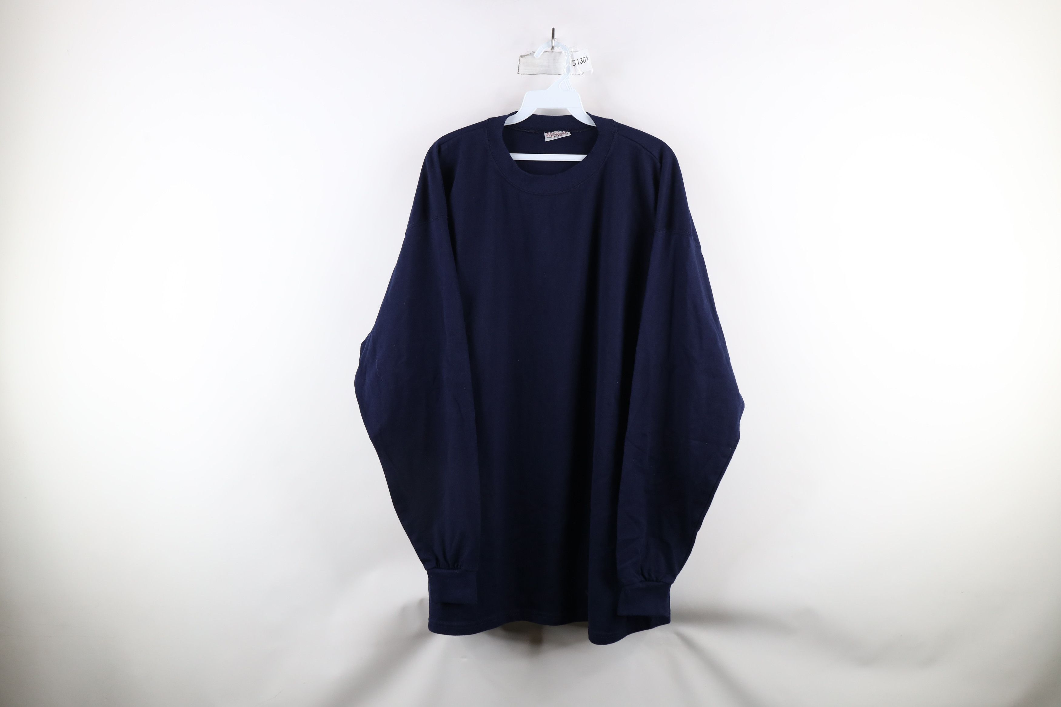 Vintage Vintage 90s Streetwear Heavyweight Long Sleeve T-Shirt Size US XL / EU 56 / 4 - 1 Thumbnail