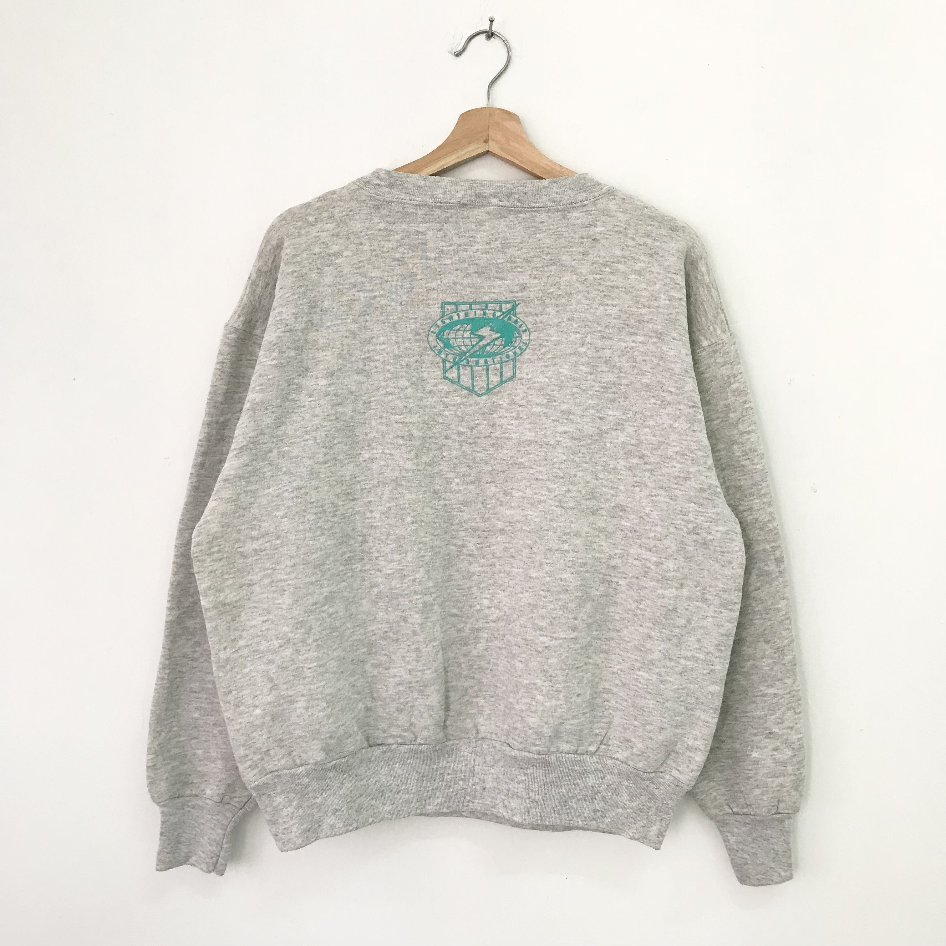 Lightning Bolt Vintage 90's Lightning Bolt Gray Sweatshirt - 512 Size US M / EU 48-50 / 2 - 2 Thumbnail