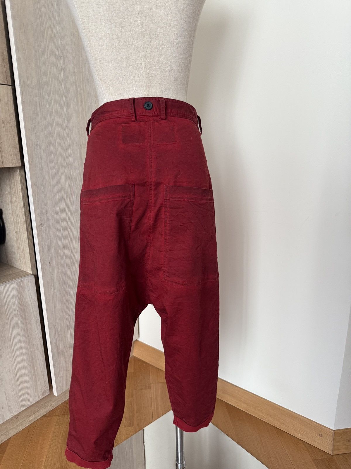 Rundholz Rundholz Avant-Garde Drop Crotch Pants Size 31" - 4 Thumbnail