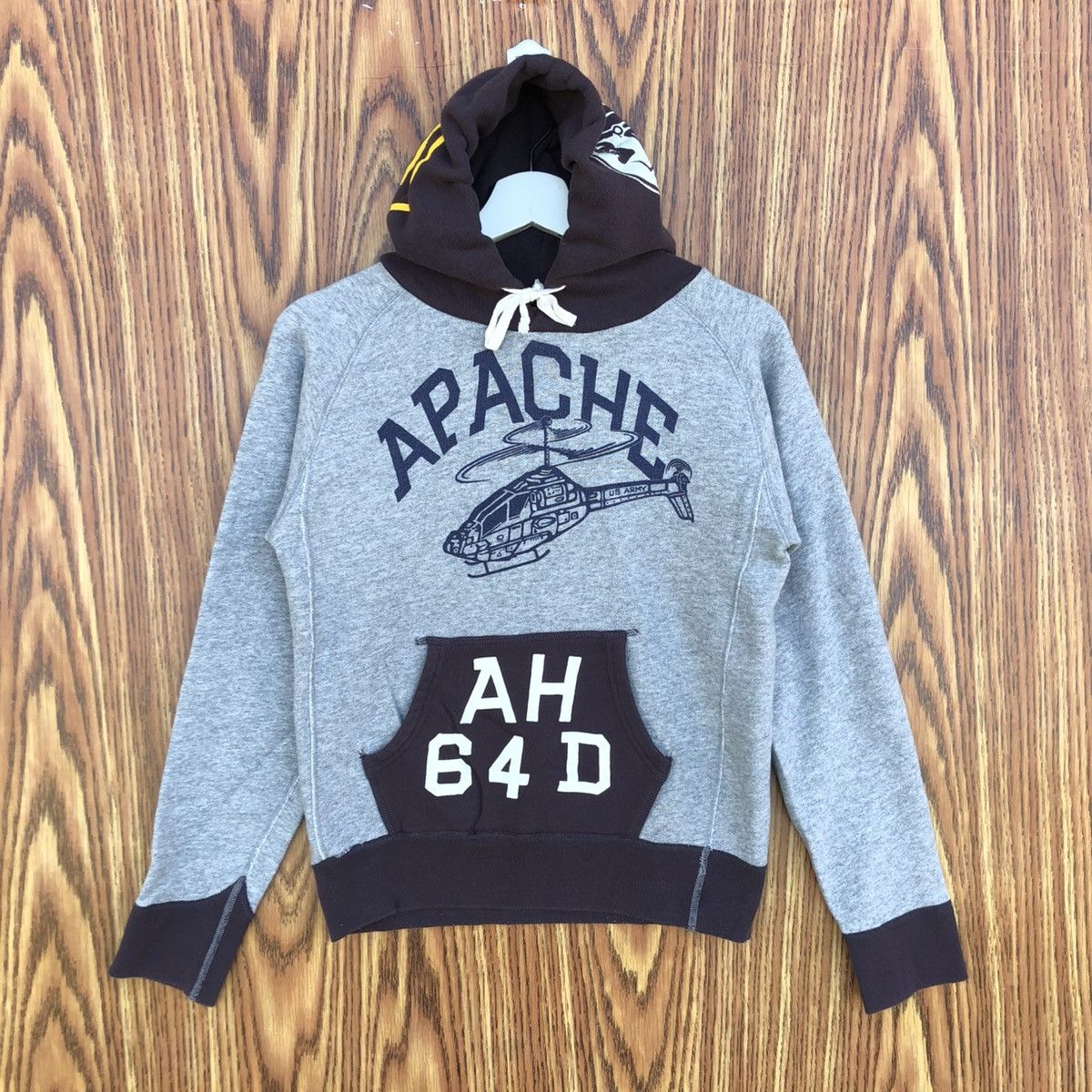 Vintage Vintage Y2K Apache Helicopter Hoodie Size US S / EU 44-46 / 1 - 1 Thumbnail