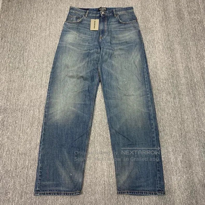 Balenciaga Balenciaga Patchwork Denim Wide-Leg Jeans. Size US 29 - 6 Thumbnail