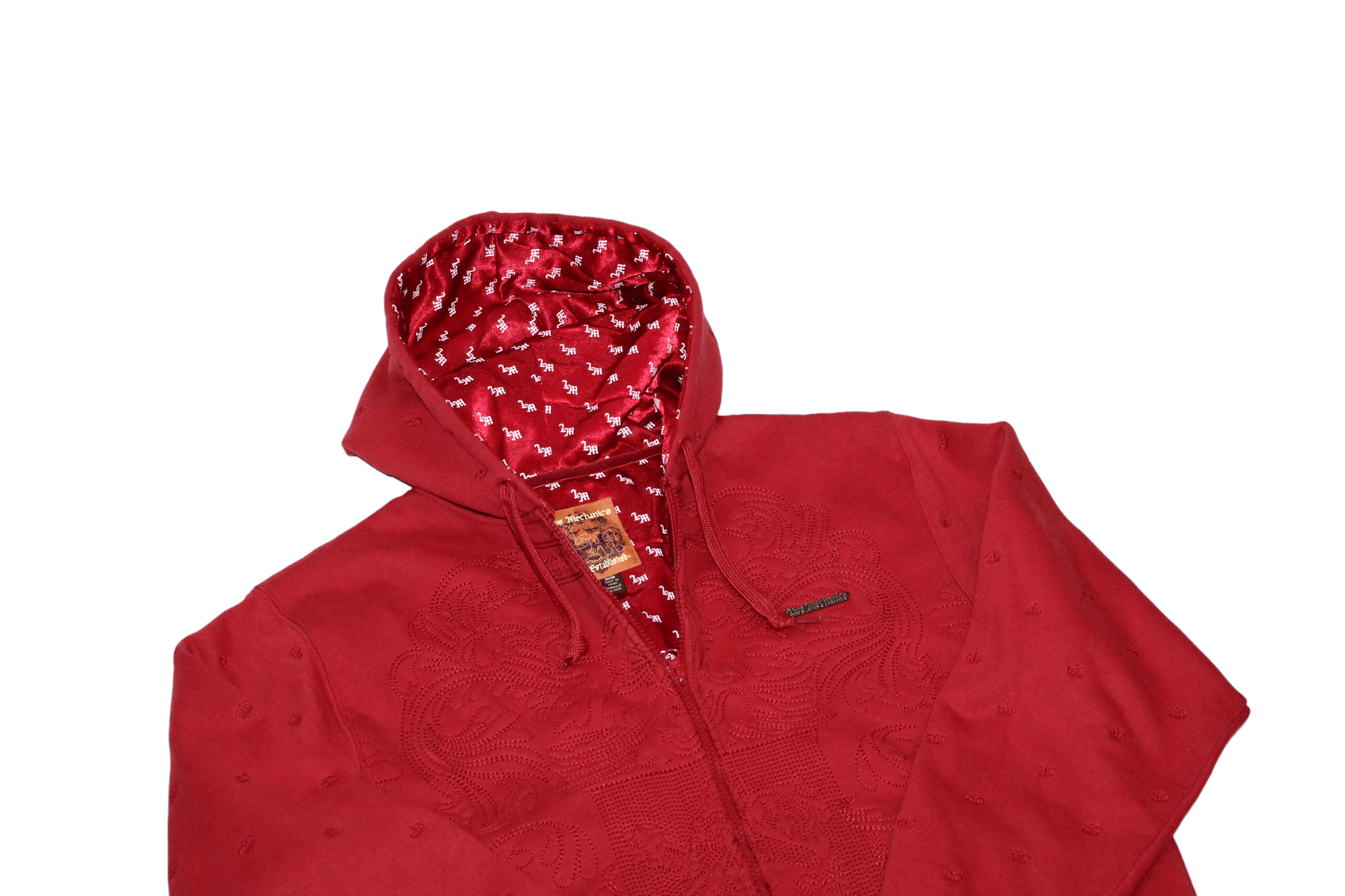 Live Mechanics 🔥Y2K Live Mechanics Monogram Baggy OG Rap Zip Hoodie Size US M / EU 48-50 / 2 - 7 Thumbnail