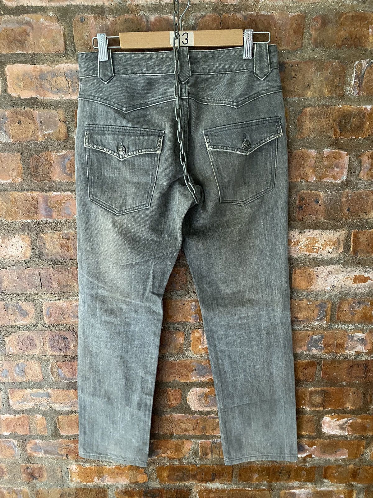 Schlussel 2000s Snake and stud denim Size US 30 / EU 46 - 8 Thumbnail
