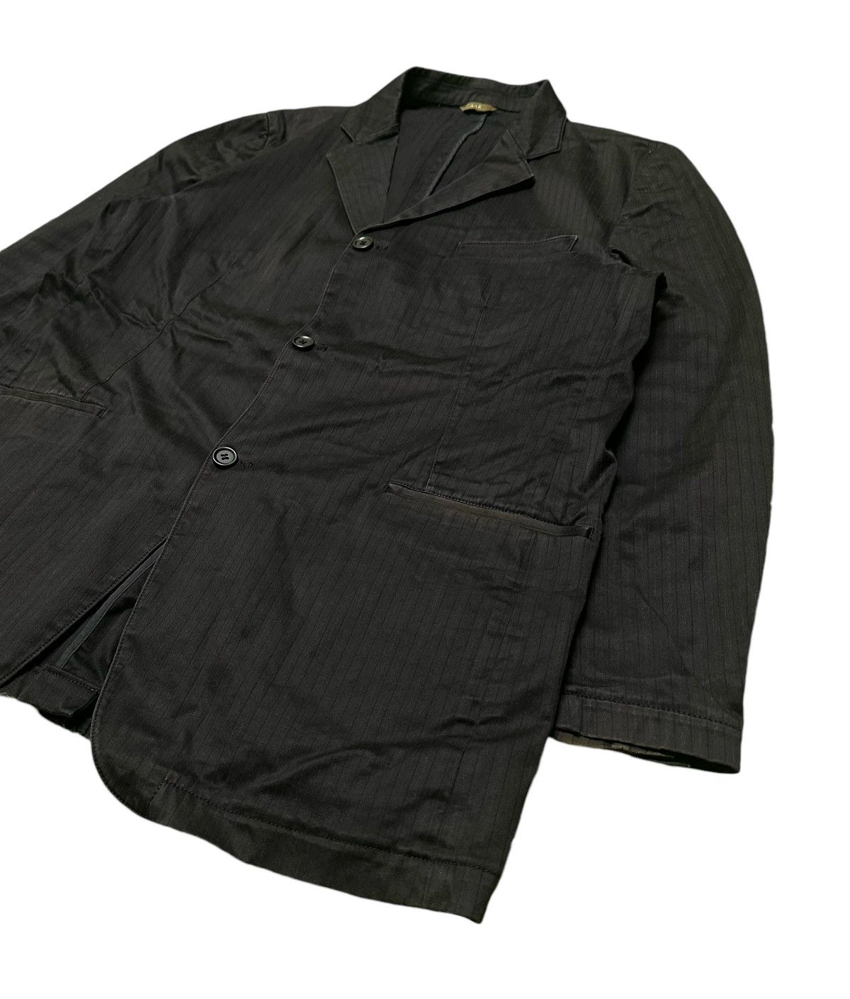 Yohji Yamamoto AAR Yohji Yamamoto striped coat Size US XL / EU 56 / 4 - 5 Thumbnail