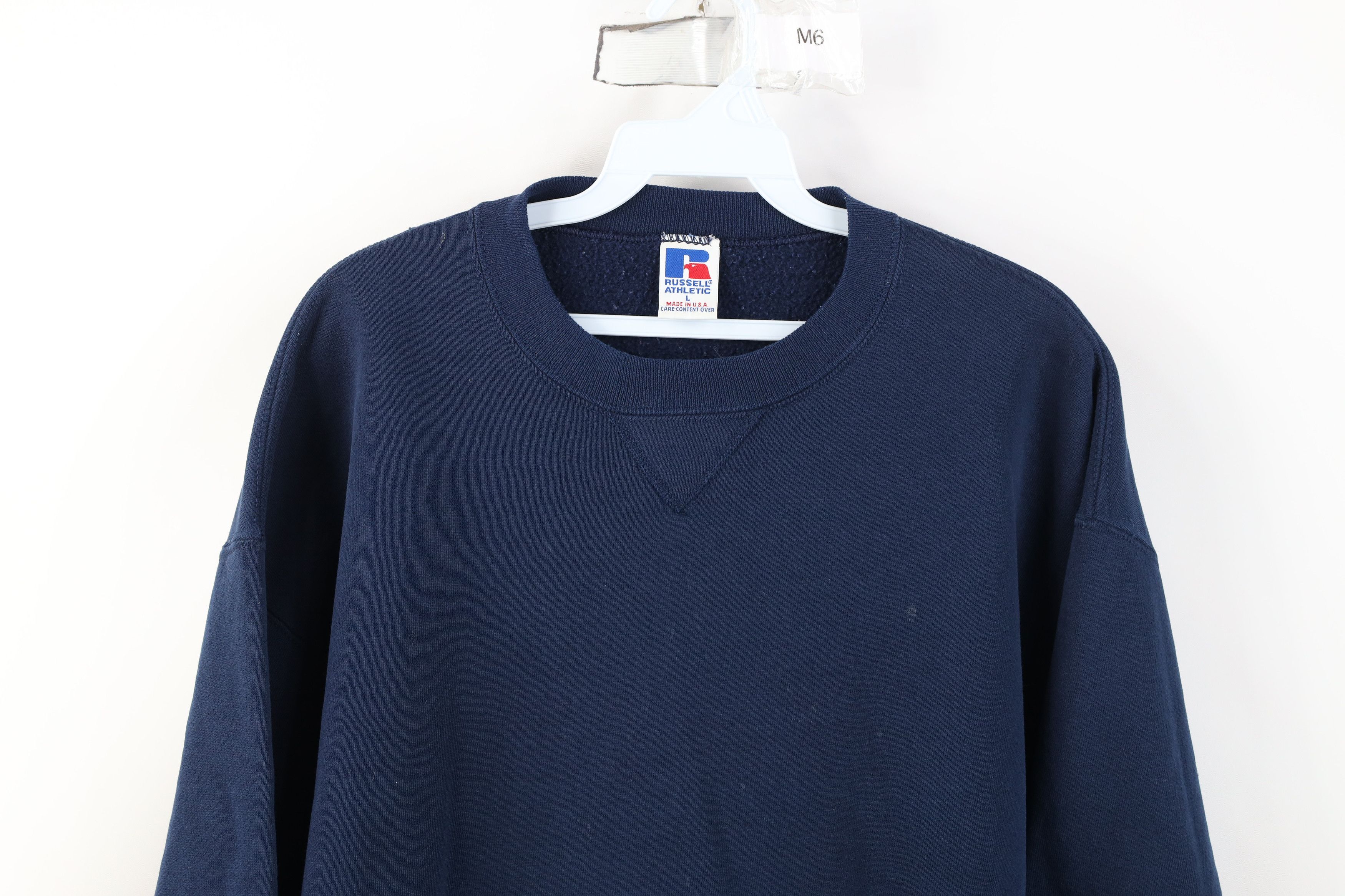 Russell Athletic Vintage 90s Russell Athletic Blank Crewneck Sweatshirt USA Size US L / EU 52-54 / 3 - 2 Thumbnail