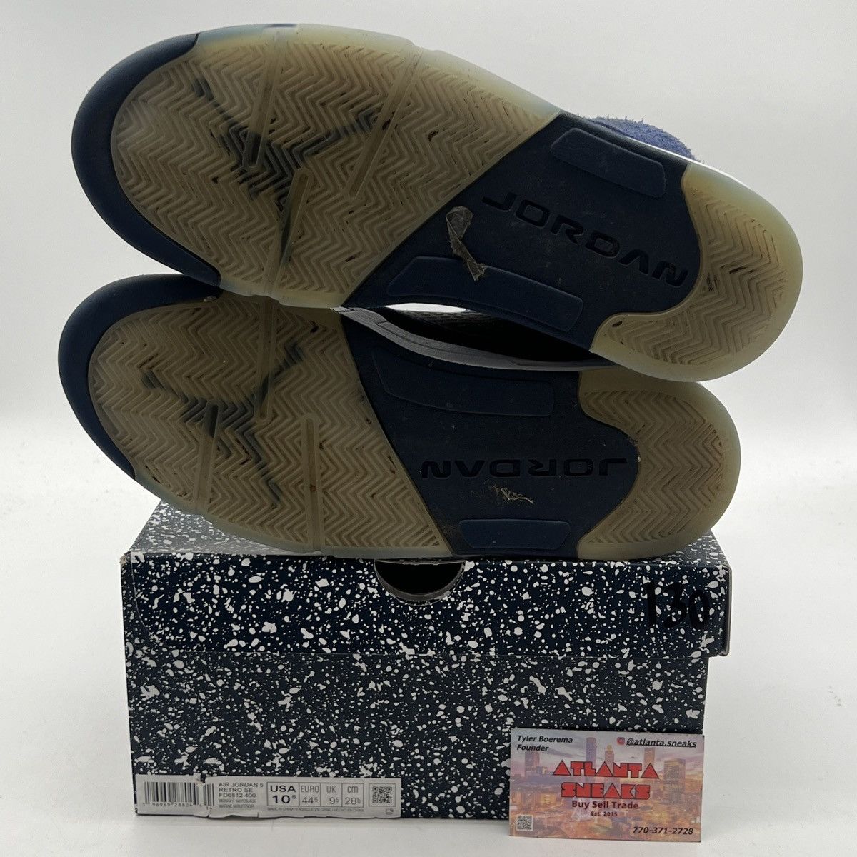 Jordan Brand Air Jordan 5 midnight navy Size US 10.5 / EU 43-44 - 8 Thumbnail