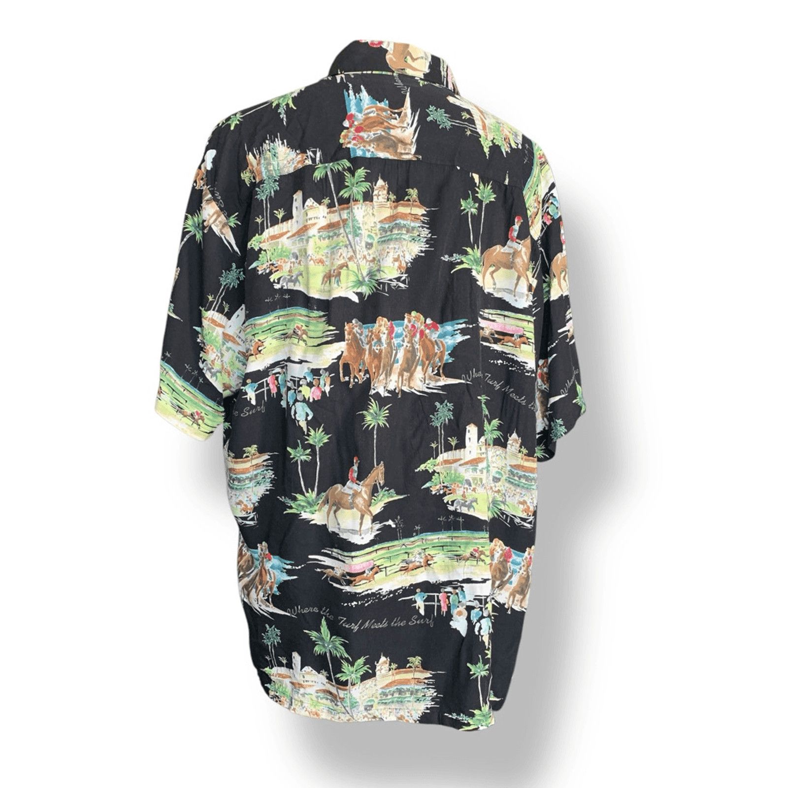 Kahala Vintage Kahala Hawaiian Shirt XL Horse Racing Surf Print Size US XL / EU 56 / 4 - 4 Thumbnail