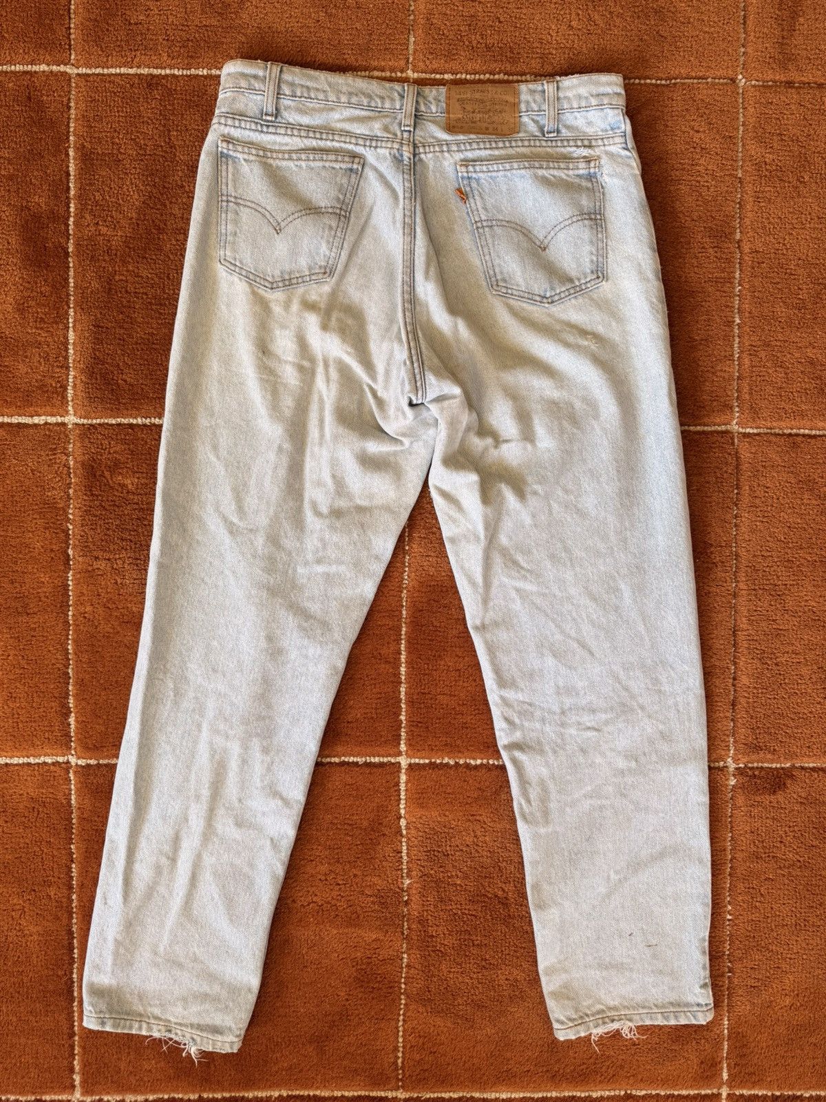 Levi's Vintage Clothing Levis 550 Vintage Straight Regular Light Blue Denim Jeans Size US 34 / EU 50 - 2 Thumbnail