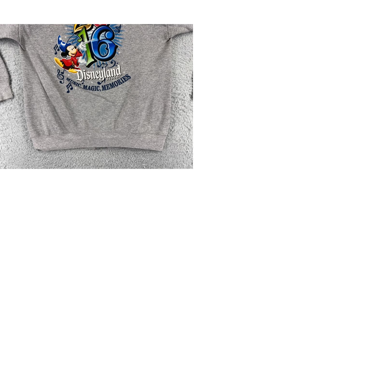 Disney Mickey Mouse Sweater Womens Small Gray Full Zip Hoodie Pockets Long Sleeve 2016 Size S / US 4 / IT 40 - 10 Thumbnail