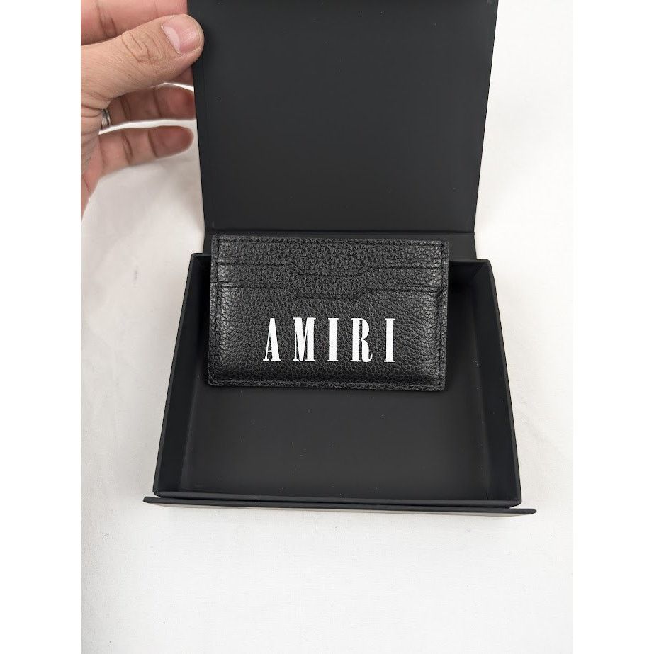 Amiri o1rshd1 Q:2/ Size:OS / Large Amiri Logo Card Holder in Black Size ONE SIZE - 10 Thumbnail