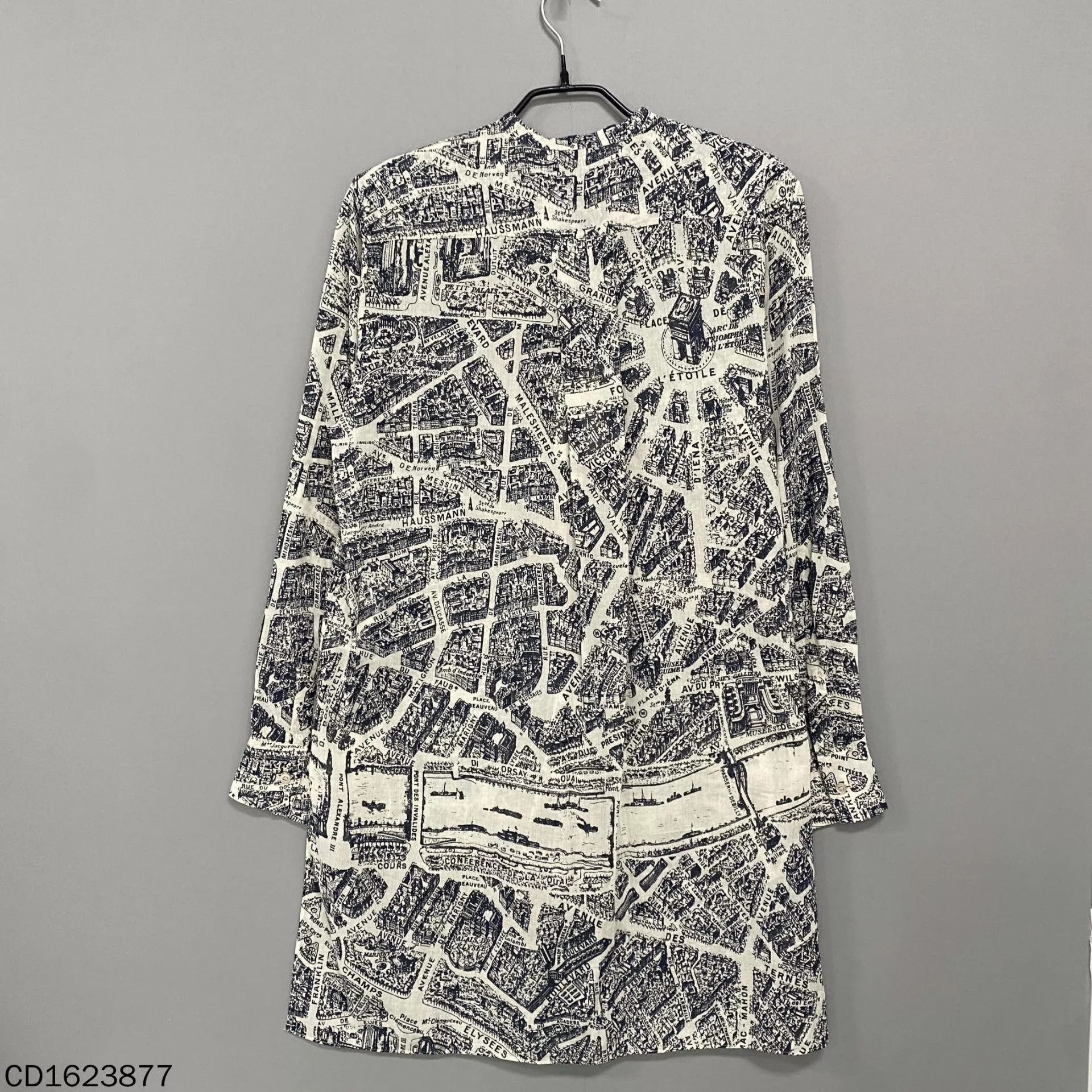 Dior Dior Paris Map Long Sleeve Dress 36 Size XS / US 0-2 / IT 36-38 - 3 Thumbnail