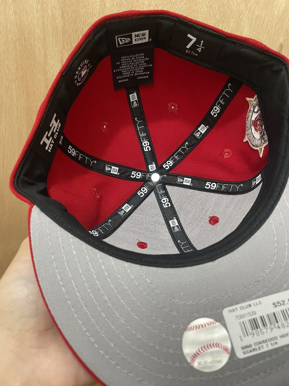 New Era Hat club Cincinnati reds Joe Morgan hof patch size 7 1/4 Size ONE SIZE - 6 Thumbnail