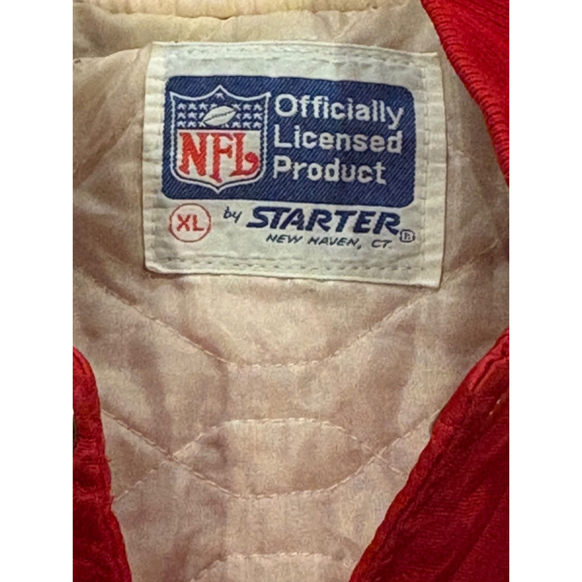 Starter Rare Vintage 80s Starter New York Giants NFL Red Satin Jacke Size US XL / EU 56 / 4 - 6 Thumbnail