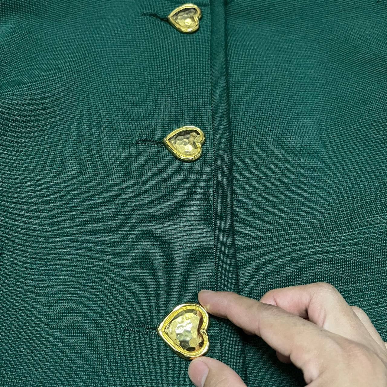 Yves Saint Laurent Vintage YSL Yves Saint Laurent Wool Coat Love Button Size M / US 6-8 / IT 42-44 - 9 Thumbnail