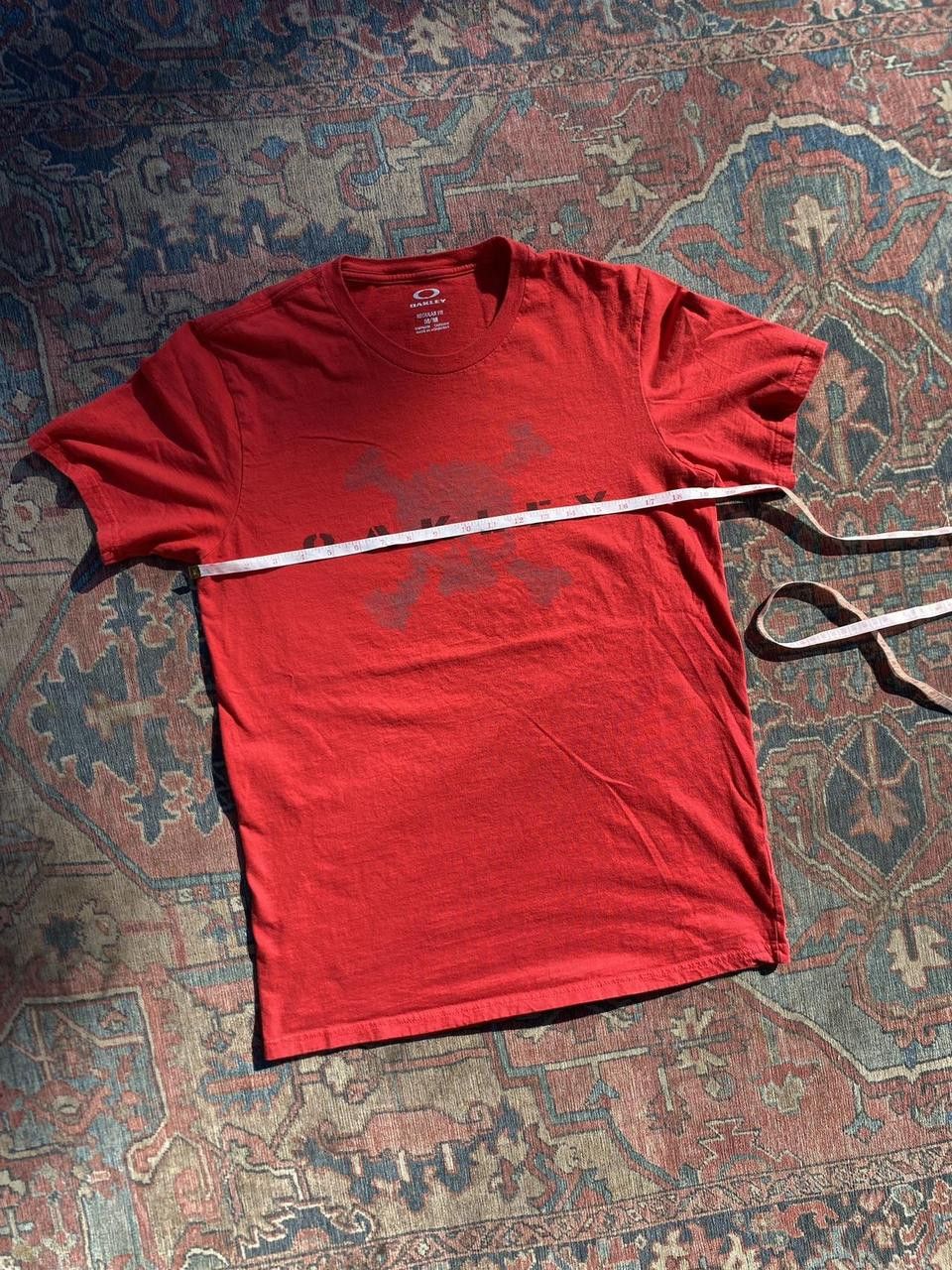 Oakley Red Oakley Software Skull & Crossbones Graphic Shirt Medium Size US M / EU 48-50 / 2 - 5 Thumbnail