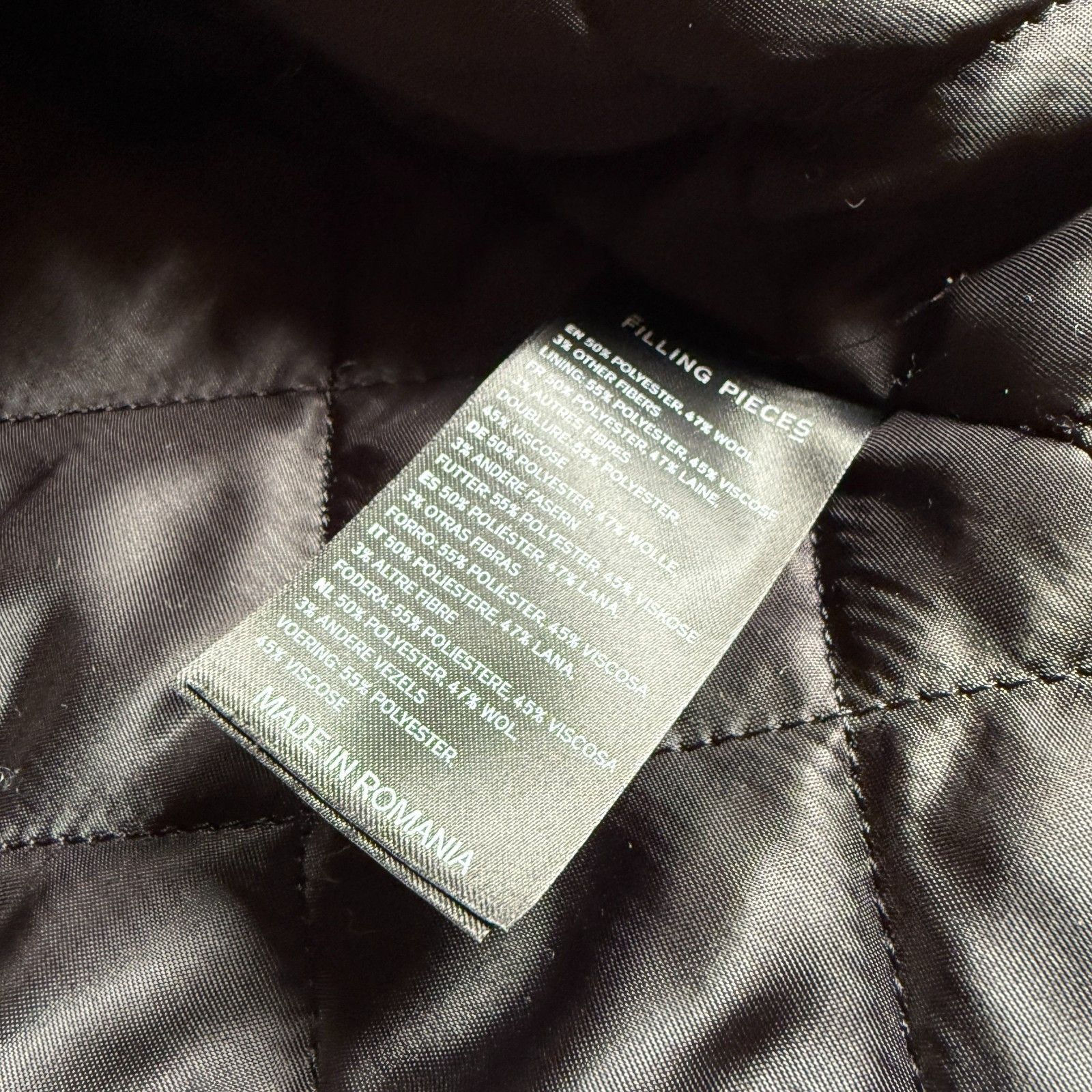 Filling Pieces Filling Pieces Wool Blend Gray Plaid Zip Jacket Size US S / EU 44-46 / 1 - 6 Thumbnail