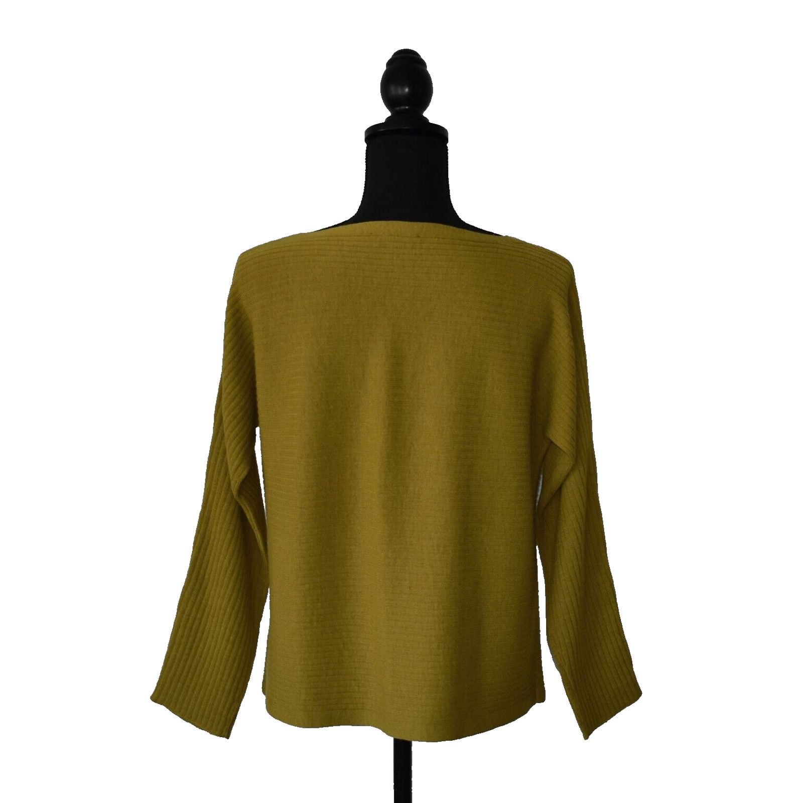 Eileen Fisher EILEEN FISHER Ribbed Knit Wool Boxy Pullover Sweater Size PS Size S / US 4 / IT 40 - 3 Thumbnail