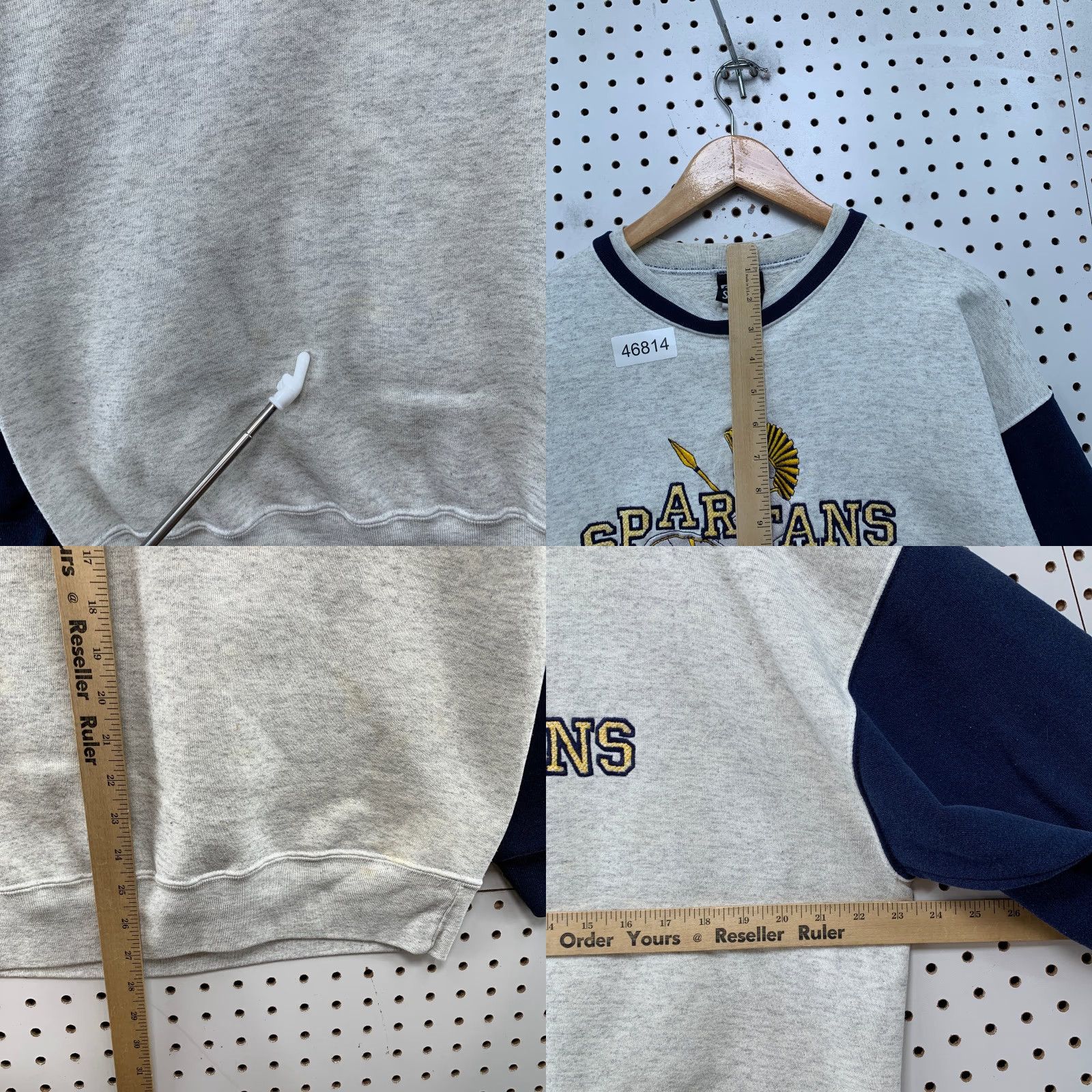 Vintage VINTAGE Signal Spartans Sweatshirt Mens XL Gray Fleece Crewneck Made USA Size US XL / EU 56 / 4 - 8 Thumbnail