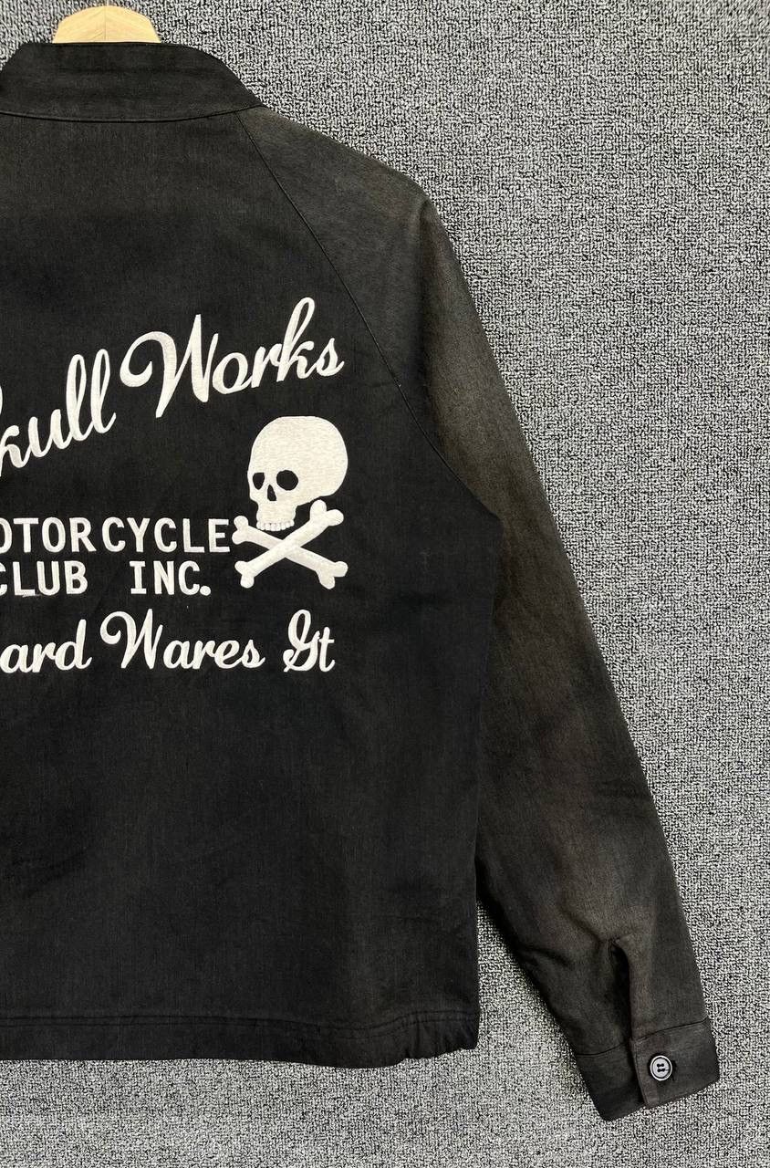 Japanese Brand Vintage Skulls Work Motorcycle Racing Punk Jacket Size US L / EU 52-54 / 3 - 4 Thumbnail