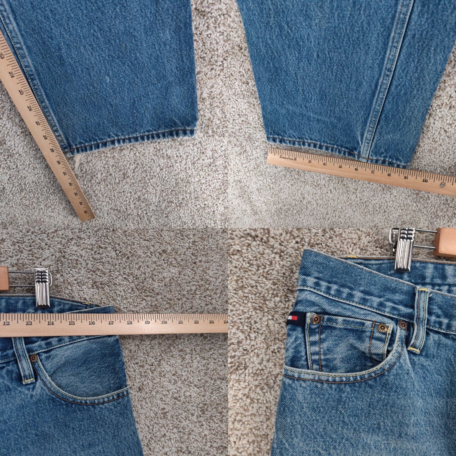 Tommy Hilfiger VINTAGE Tommy Hilfiger Jeans Men 34x30 Light Blue Denim Straight Size US 34 / EU 50 - 8 Thumbnail