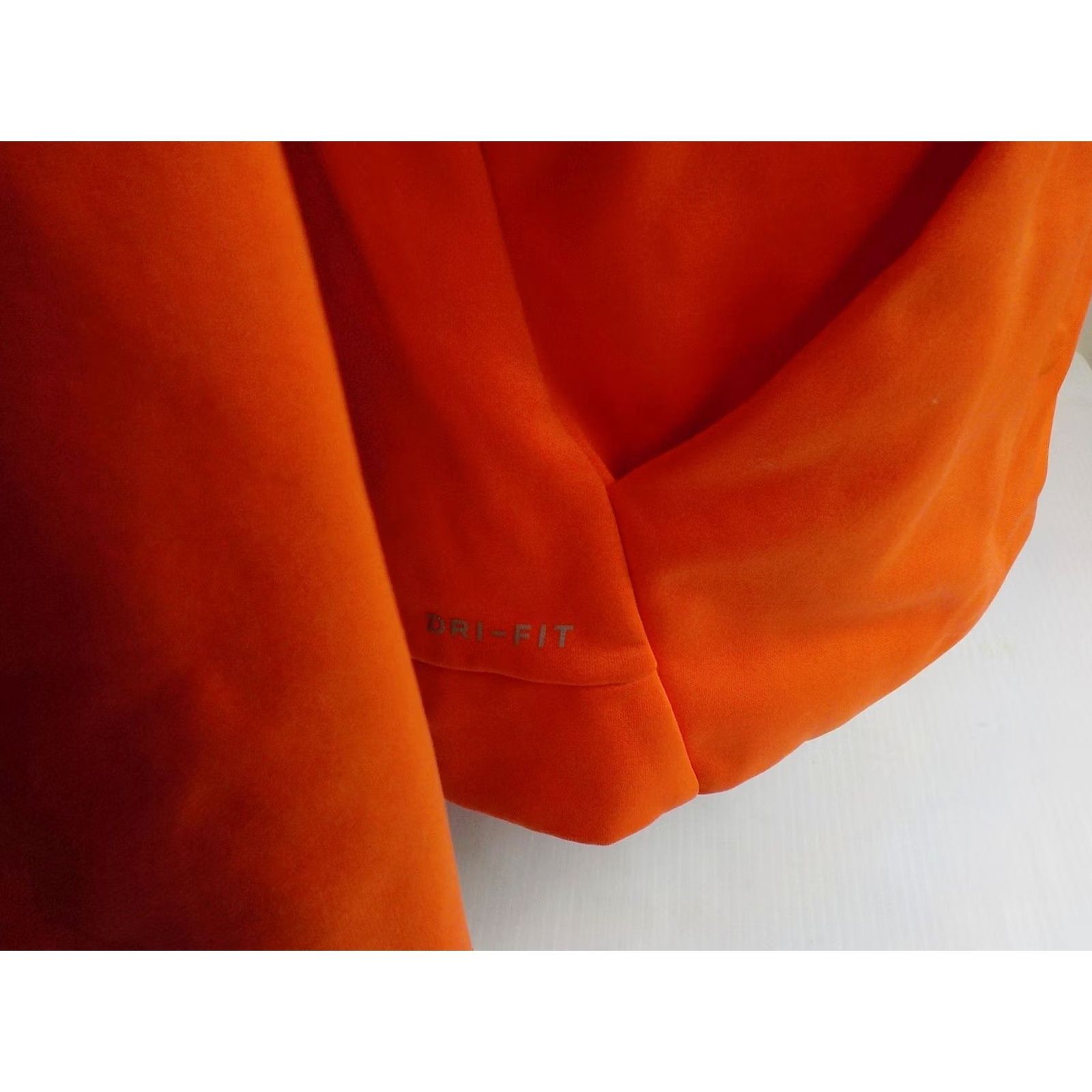 Nike VINTAGE Nike Dri-Fit Hoodie Shirt Womens Orange Kangaroo Pocket Small Size S / US 4 / IT 40 - 4 Thumbnail