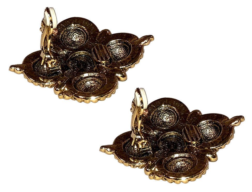 Designer Barrera for Avon 18 kt gold plated Tribal Earrings Size ONE SIZE - 4 Thumbnail