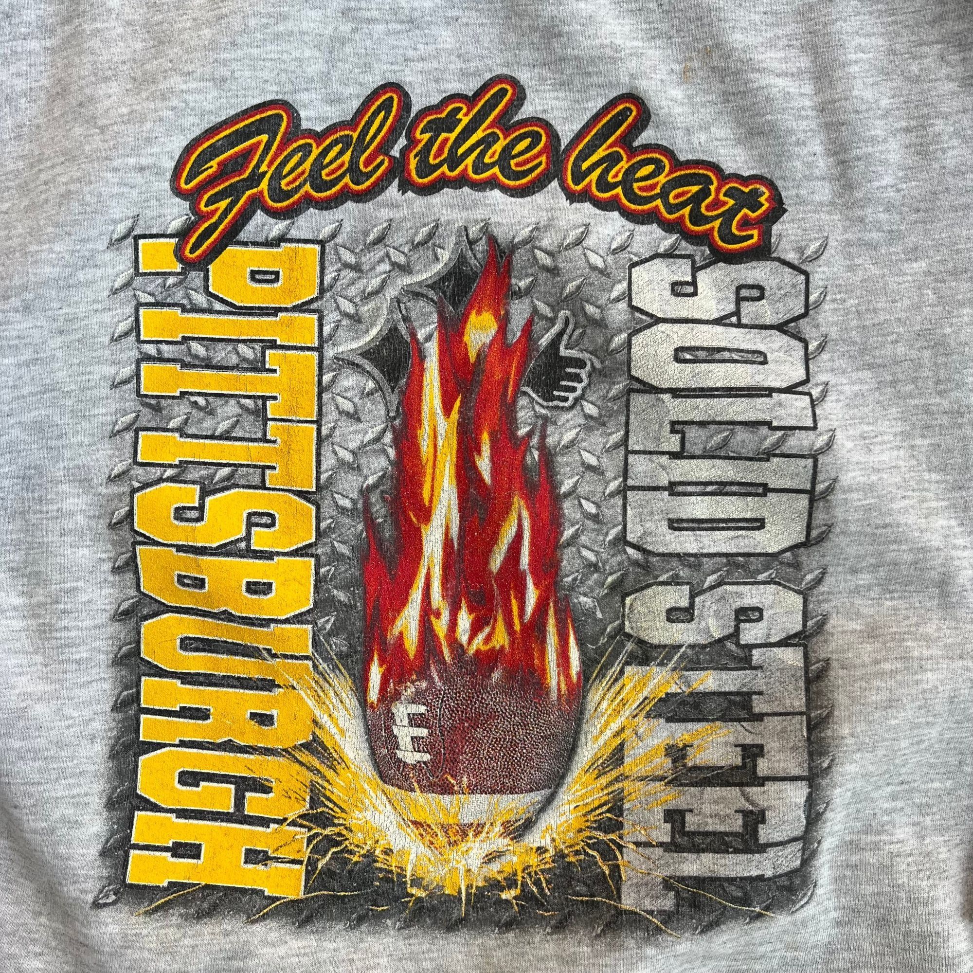NFL × Vintage Vintage Y2K Feel The Heat Steeler Crewneck Sweatshirt Size US XL / EU 56 / 4 - 4 Thumbnail