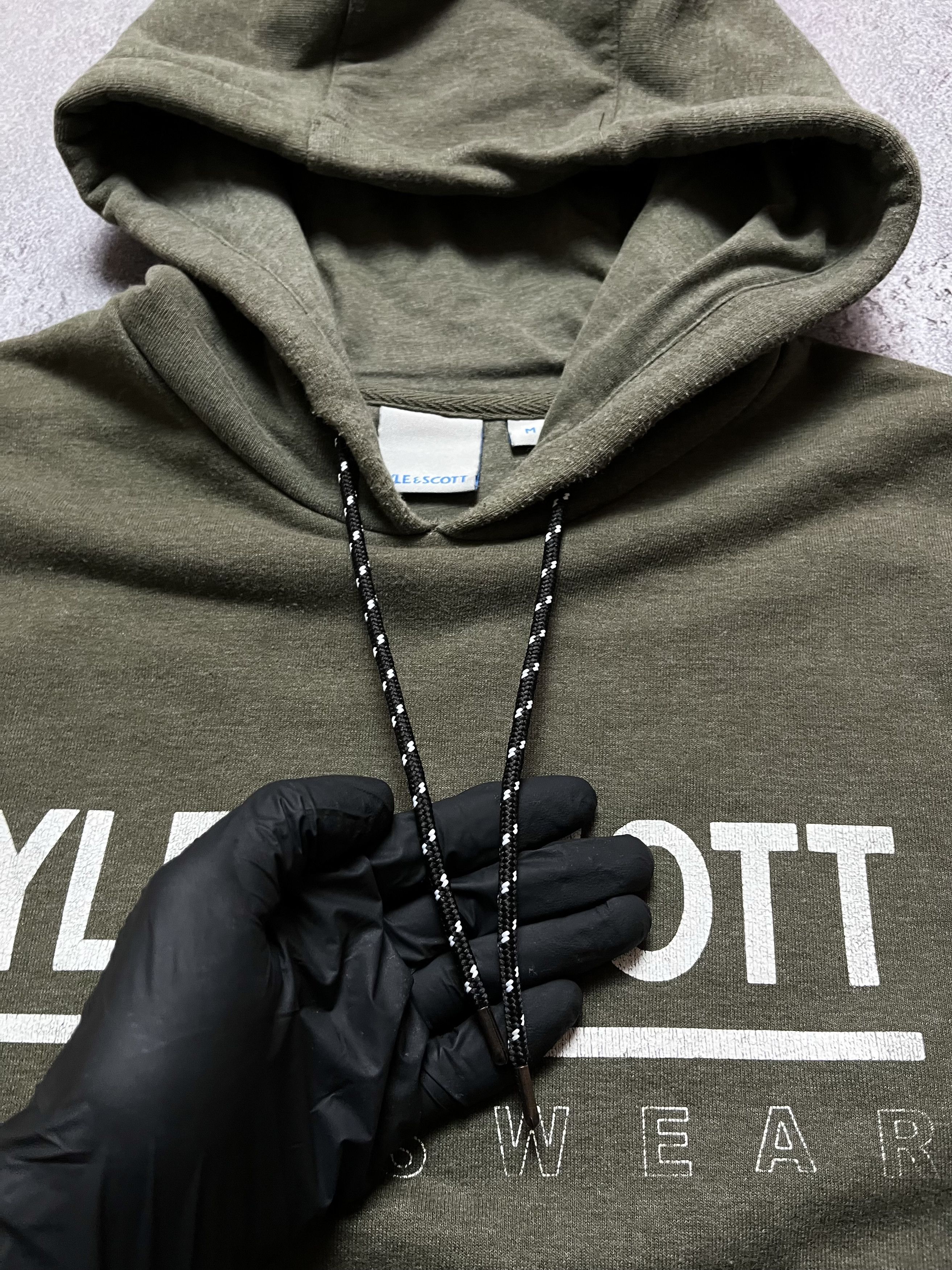 Lyle & Scott Vintage Hoodie Lyle & Scott Big Logo Striped Mens M Size US M / EU 48-50 / 2 - 4 Thumbnail