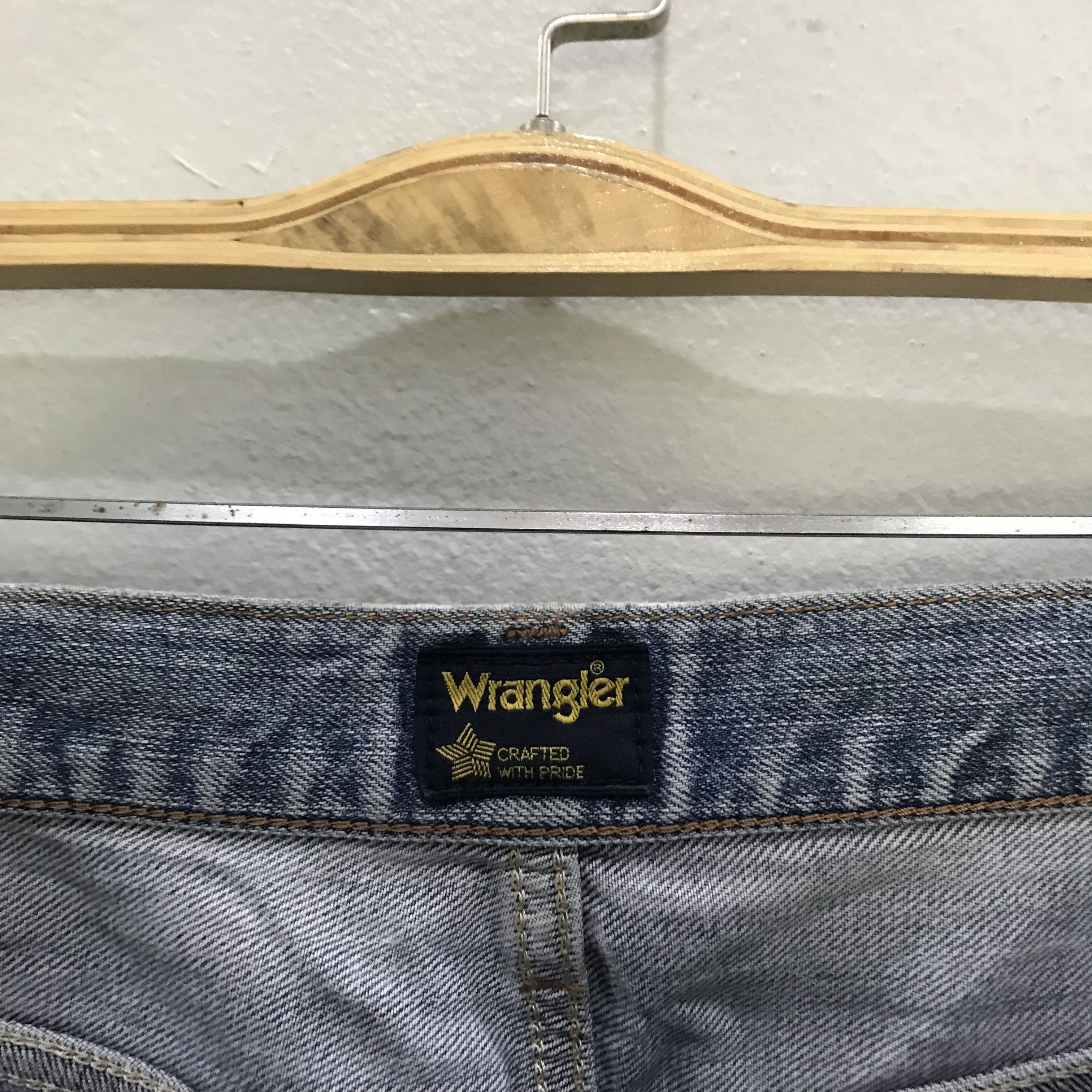 Wrangler Vintage 90s Wrangler Light Wash Straight Leg Jeans Size US 33 - 10 Thumbnail