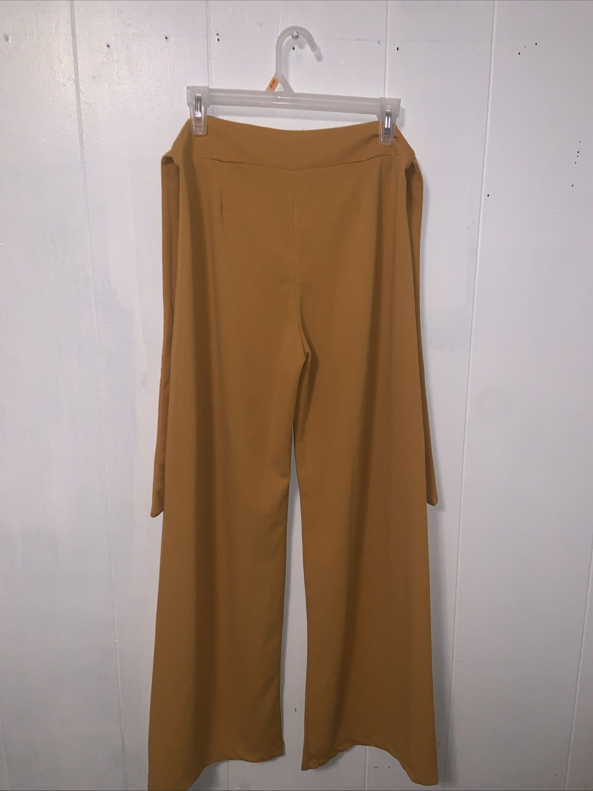 Other Woman’s - Wide Leg Mustard Yellow Dressy Pants - Size Large Size 29" - 5 Thumbnail