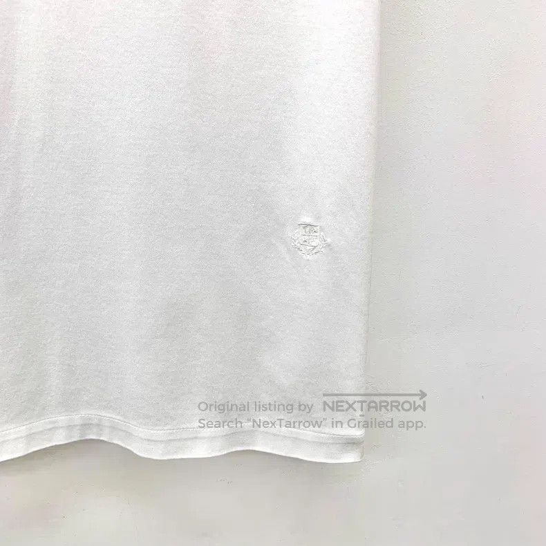 Loro Piana Loro Piana White logo embroidered cotton short-sleeve T-sh Size S / US 4 / IT 40 - 4 Thumbnail