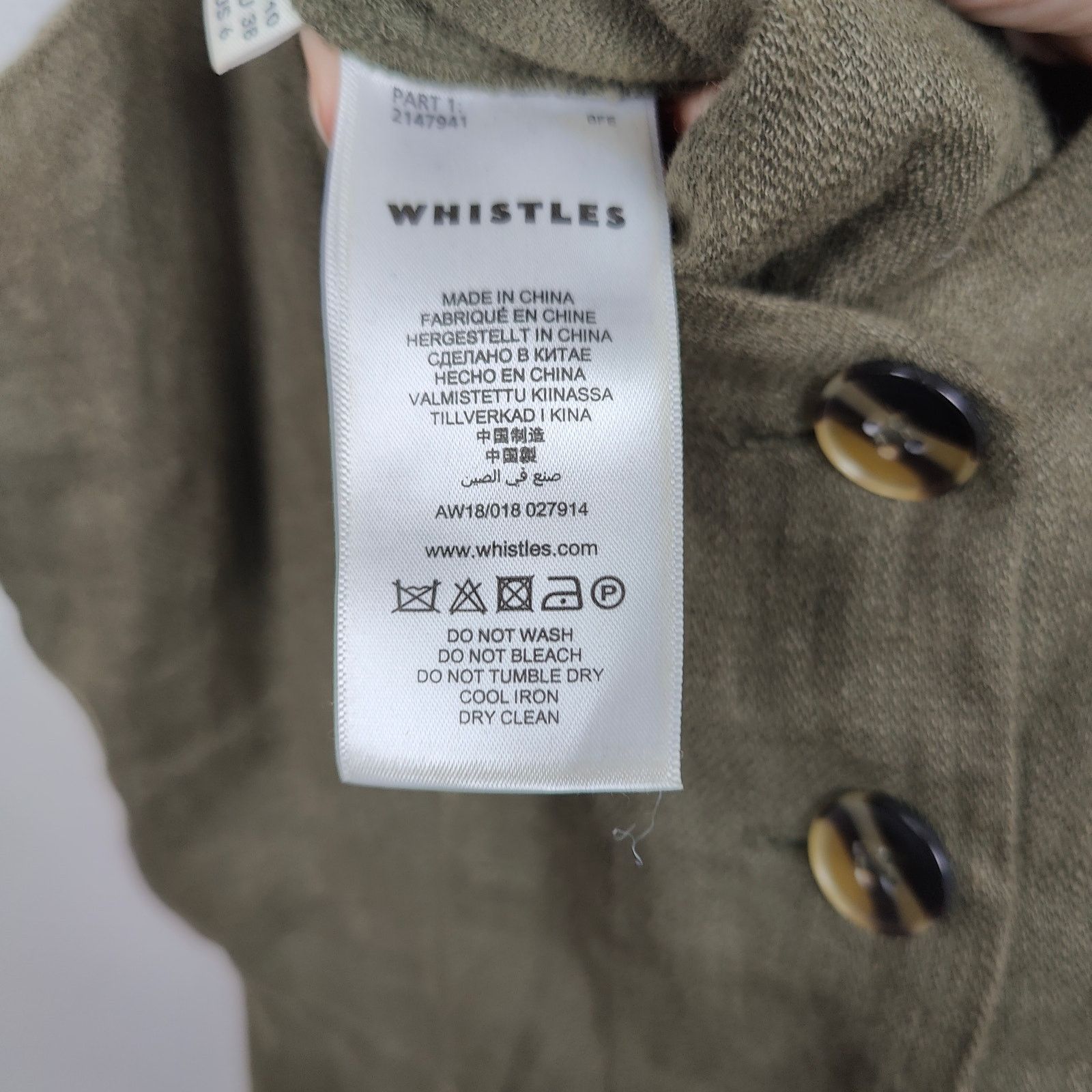 Whistles Whistles Linen Jumpsuit Womens US 6 Olive Green Sleeveless Size 28" / US 6 / IT 42 - 9 Thumbnail