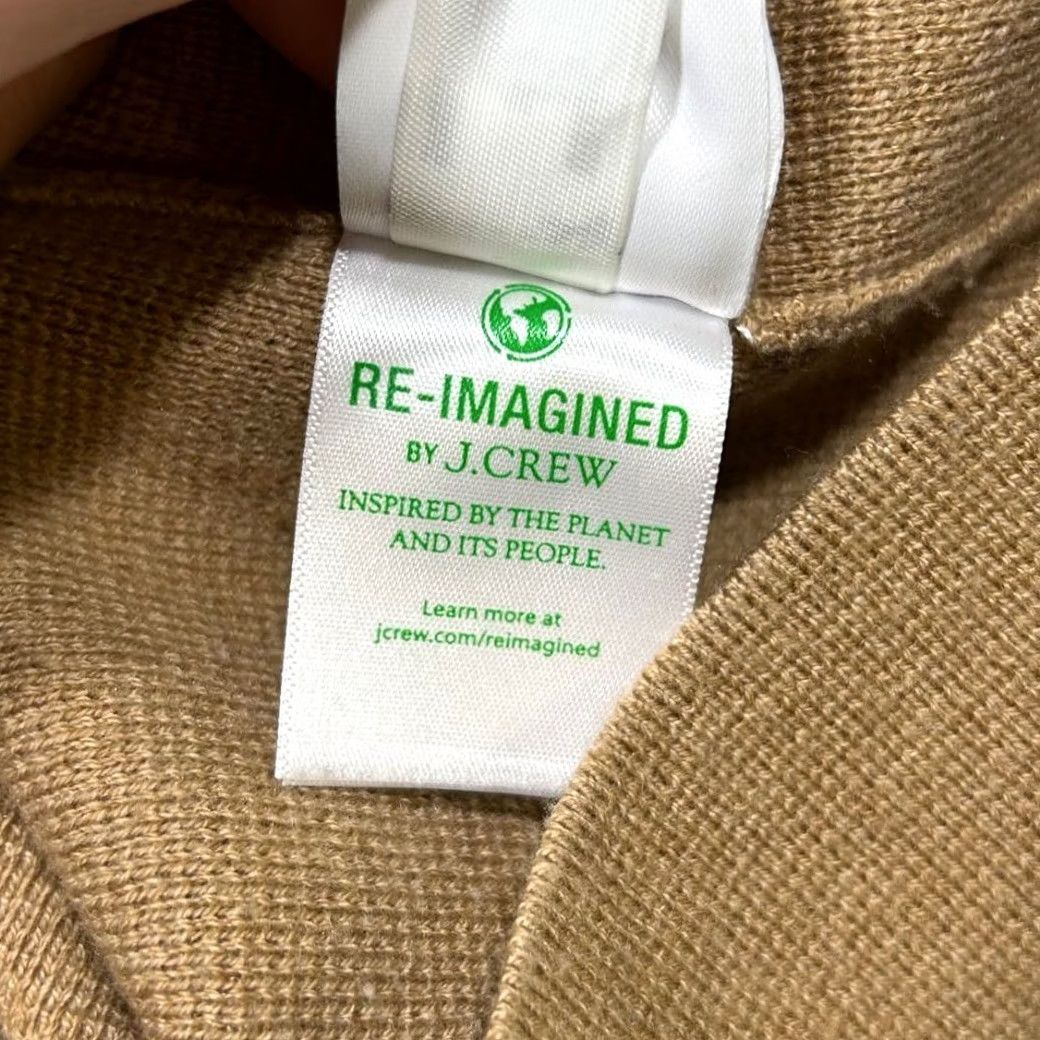 Vintage J Crew Coatigan Camel Wool Blend Knit Blazer Single Button Cardigan Sm Women's S Brown Overcoat Jacket Size S / US 4 / IT 40 - 6 Thumbnail