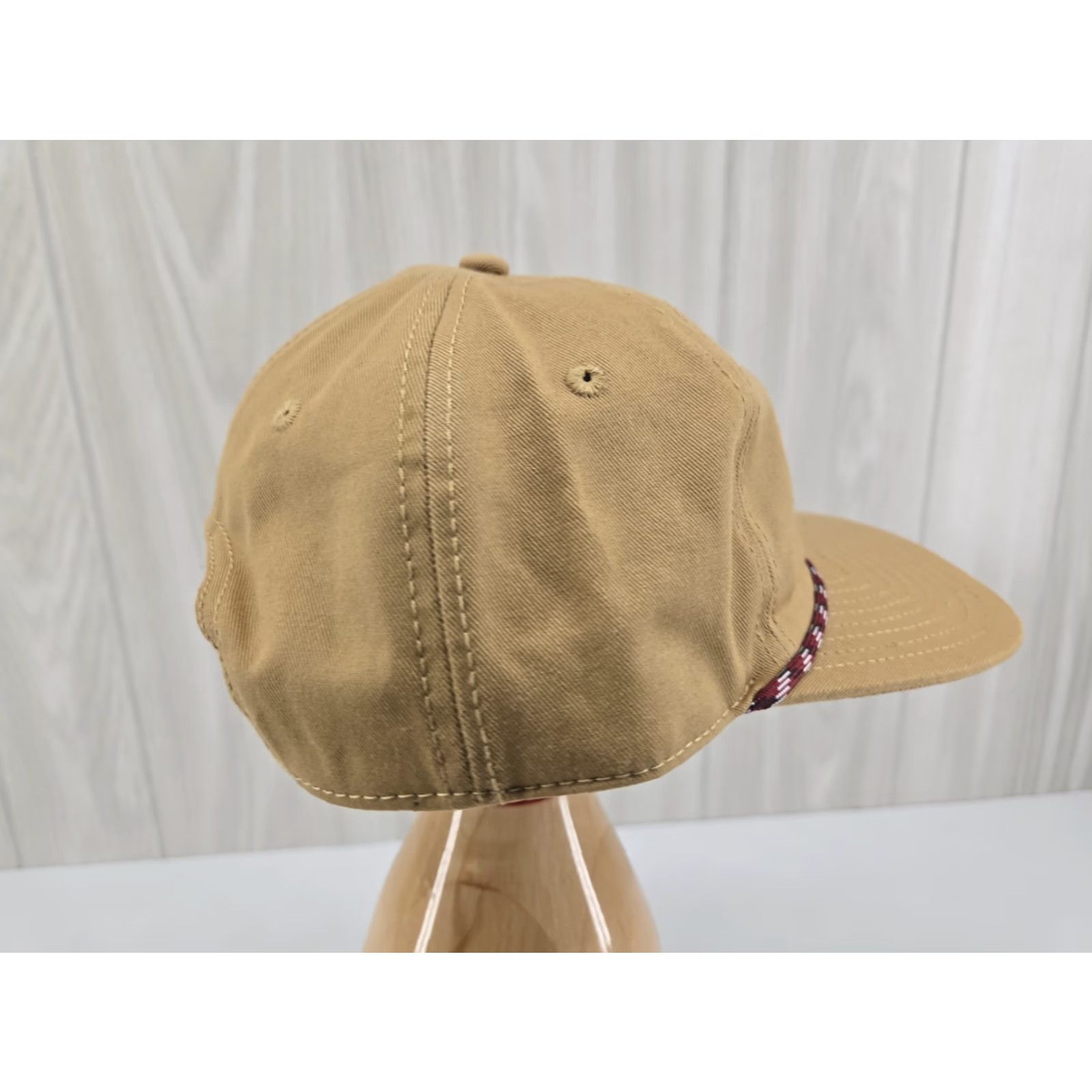 Vintage Miller High Life Hat Cap Snap Back Brown Khaki Rope Trucker Logo Beer Adult Mens Mens Cap Hat Time 80s Retro Size ONE SIZE - 4 Thumbnail