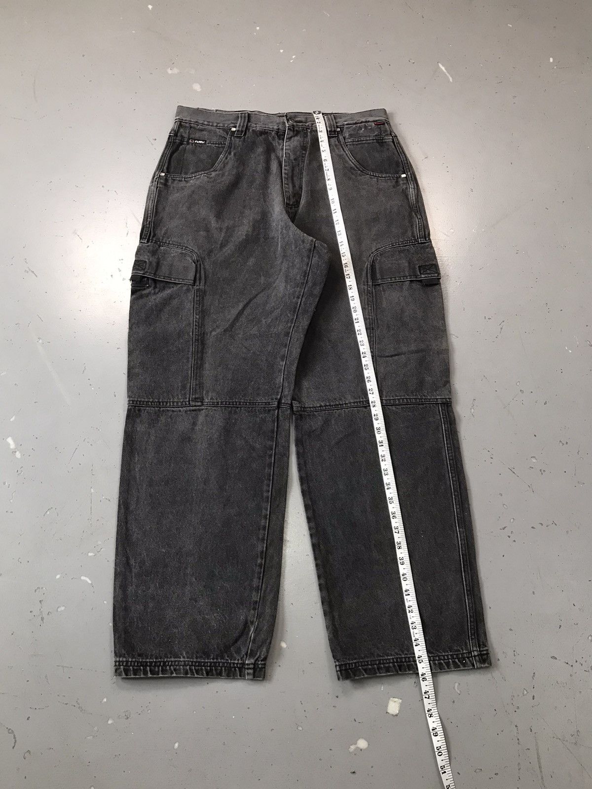 Fubu Vintage faded Fubu apparel company big pocket cargo denim Size US 38 / EU 54 - 5 Thumbnail