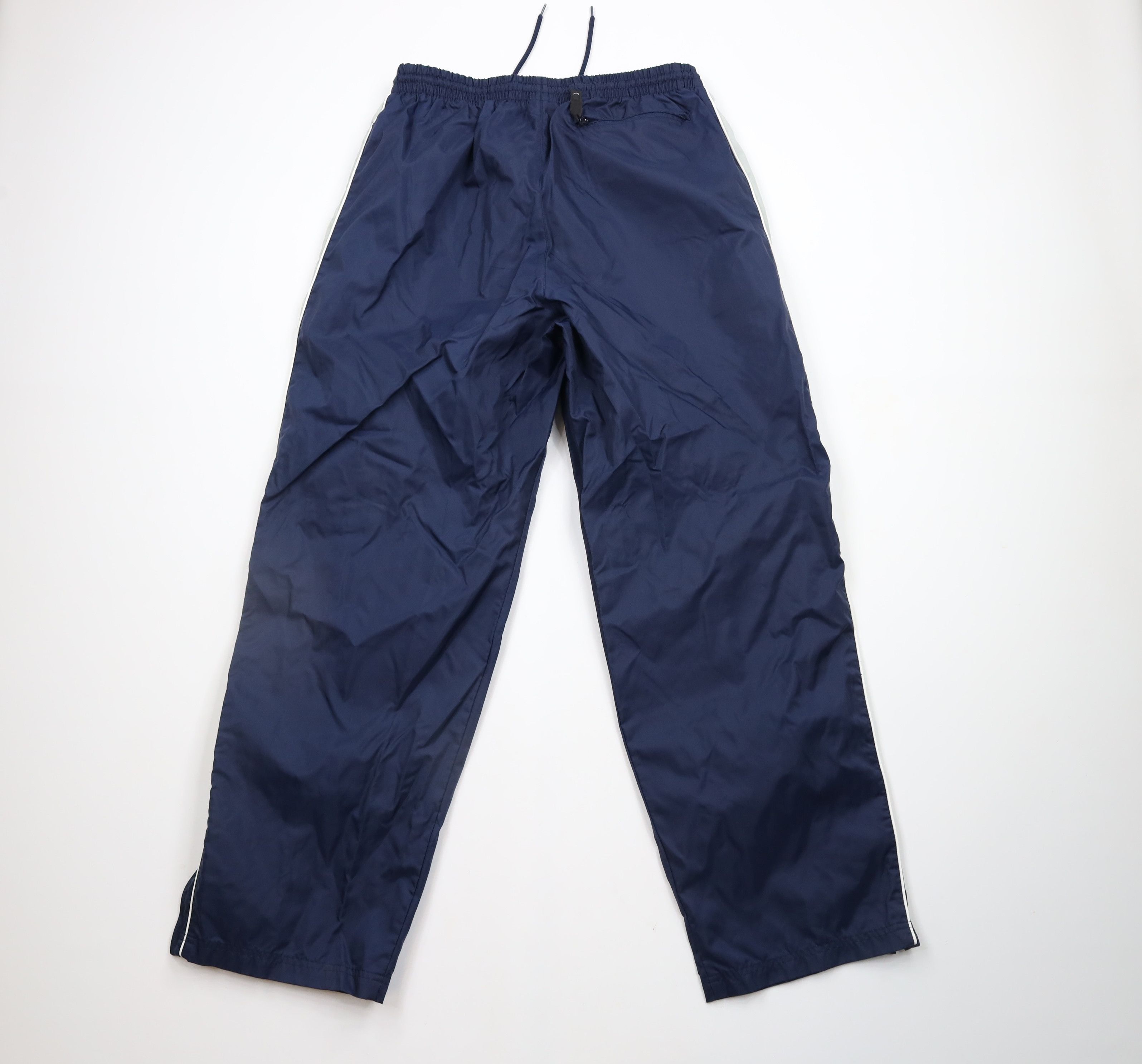 Nike × Vintage Vintage Nike Travis Scott Mini Swoosh Wide Leg Pants Blue Size US 36 / EU 52 - 11 Thumbnail