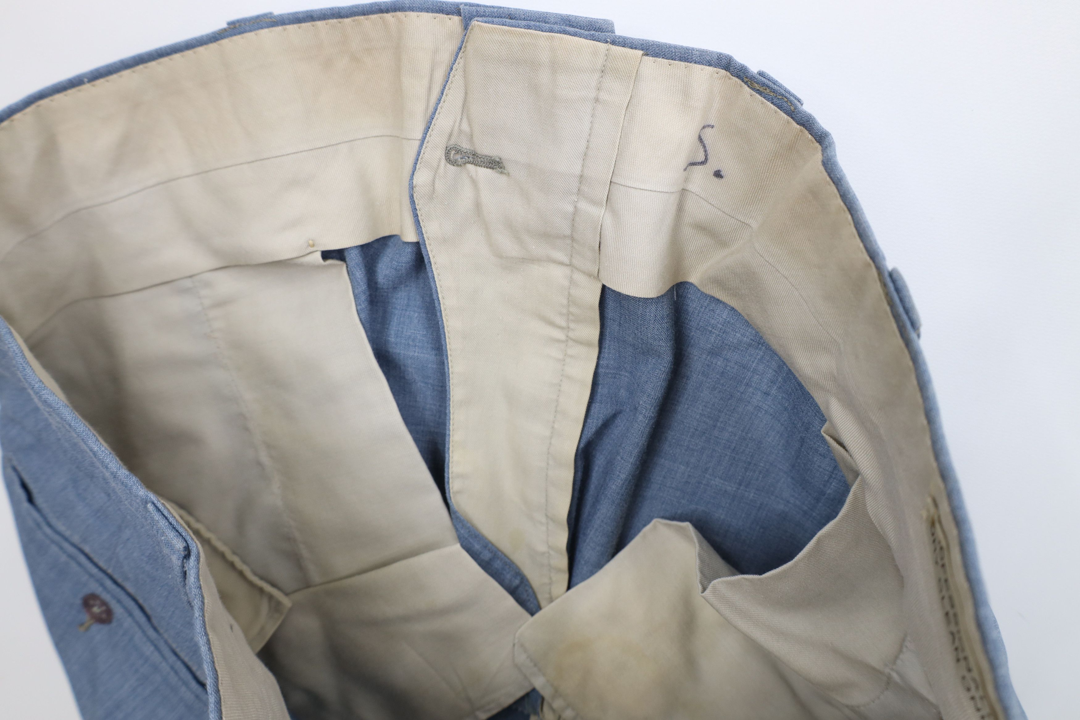 Vintage Vintage 60s Rockabilly Gabardine Bell Bottoms Pants USA Size US 36 / EU 52 - 10 Thumbnail