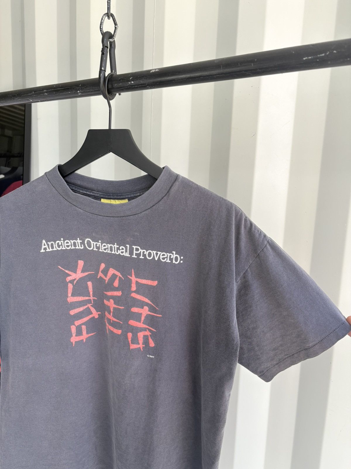 Vintage Vintage Ancient Proverb Shirt Faded Thrashed Grunge Size US XL / EU 56 / 4 - 3 Thumbnail