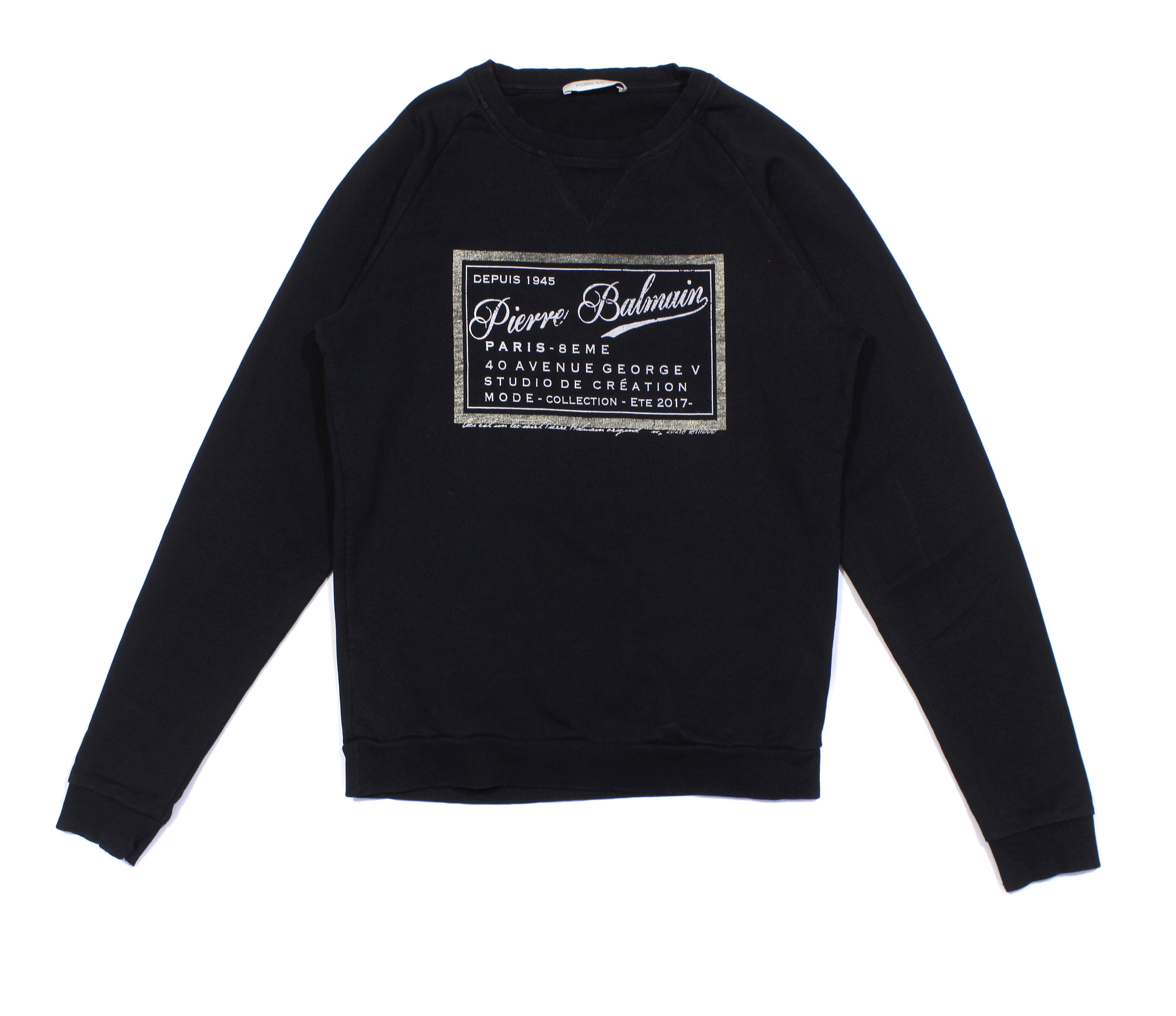 Pierre Balmain Big Logo Sweatshirt Size US S / EU 44-46 / 1 - 1 Thumbnail