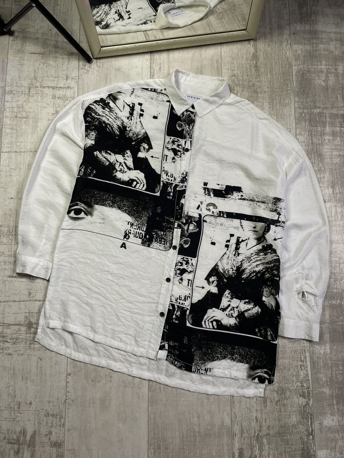 Japanese Brand Rare H.naoto blood shirt | Grailed