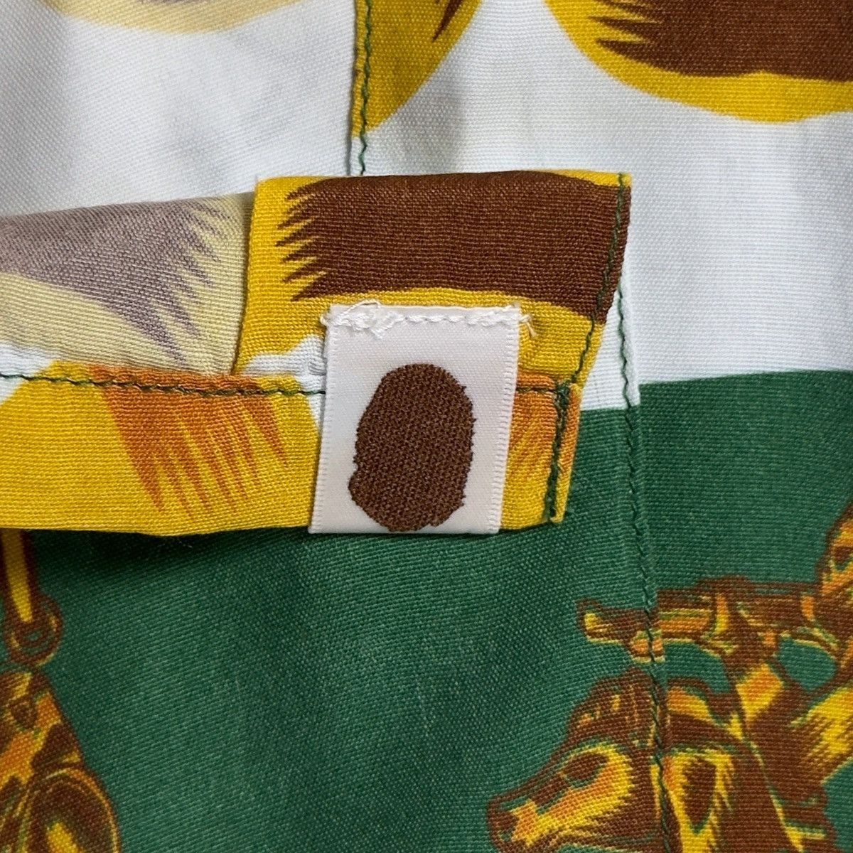 Bape Bape Double Ape Head Relaxed Shirt Green 2021 Size US M / EU 48-50 / 2 - 11 Thumbnail