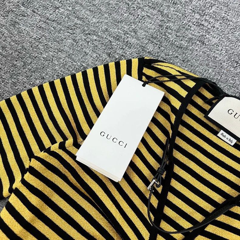 Gucci Gucci Striped Knitted Short Sleeve TShirt-2506 Size M / US 6-8 / IT 42-44 - 5 Thumbnail