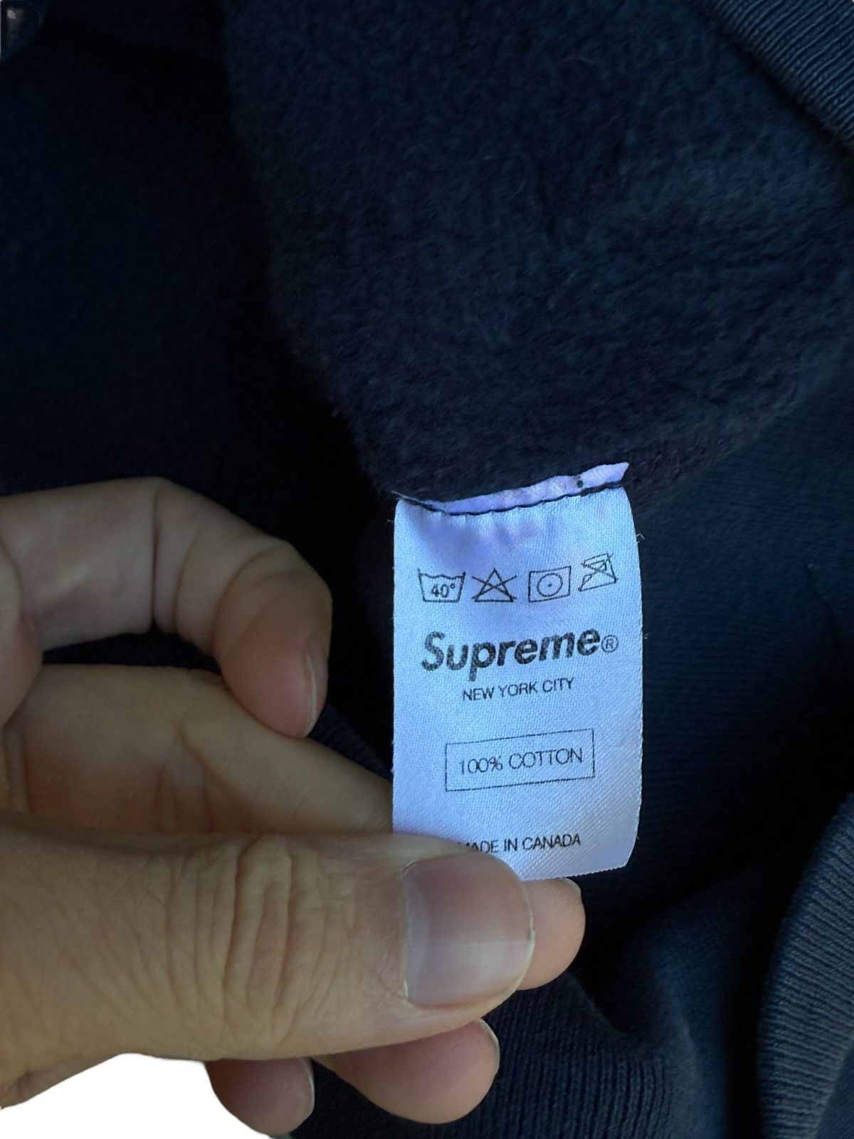 Supreme Supreme 2012 navy box logo hoodie Size US M / EU 48-50 / 2 - 8 Thumbnail
