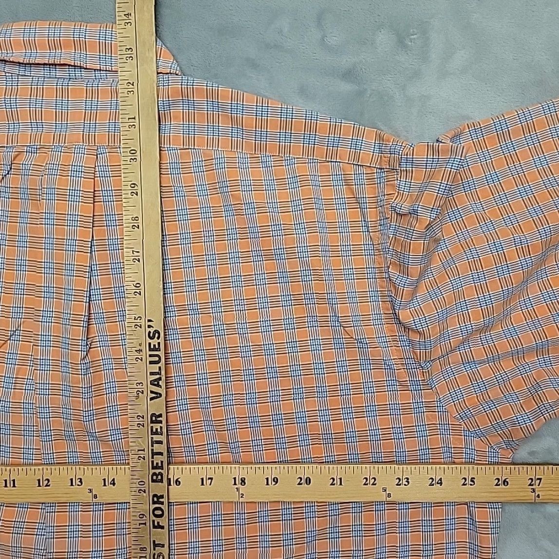 Polo Ralph Lauren Polo Ralph Lauren Shirt Men L Orange Plaid Blake 100% Cotton Long Sleeve Button-Up Shirt Size US L / EU 52-54 / 3 - 7 Thumbnail