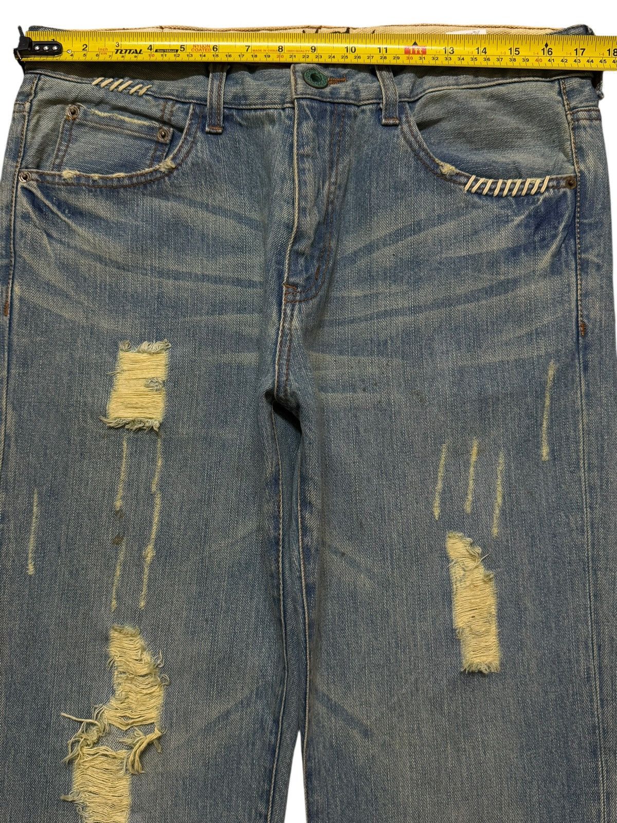 Billabong Vintage 90s Billabong Faded Wash Distressed Relaxed Loose Size US 34 / EU 50 - 8 Thumbnail