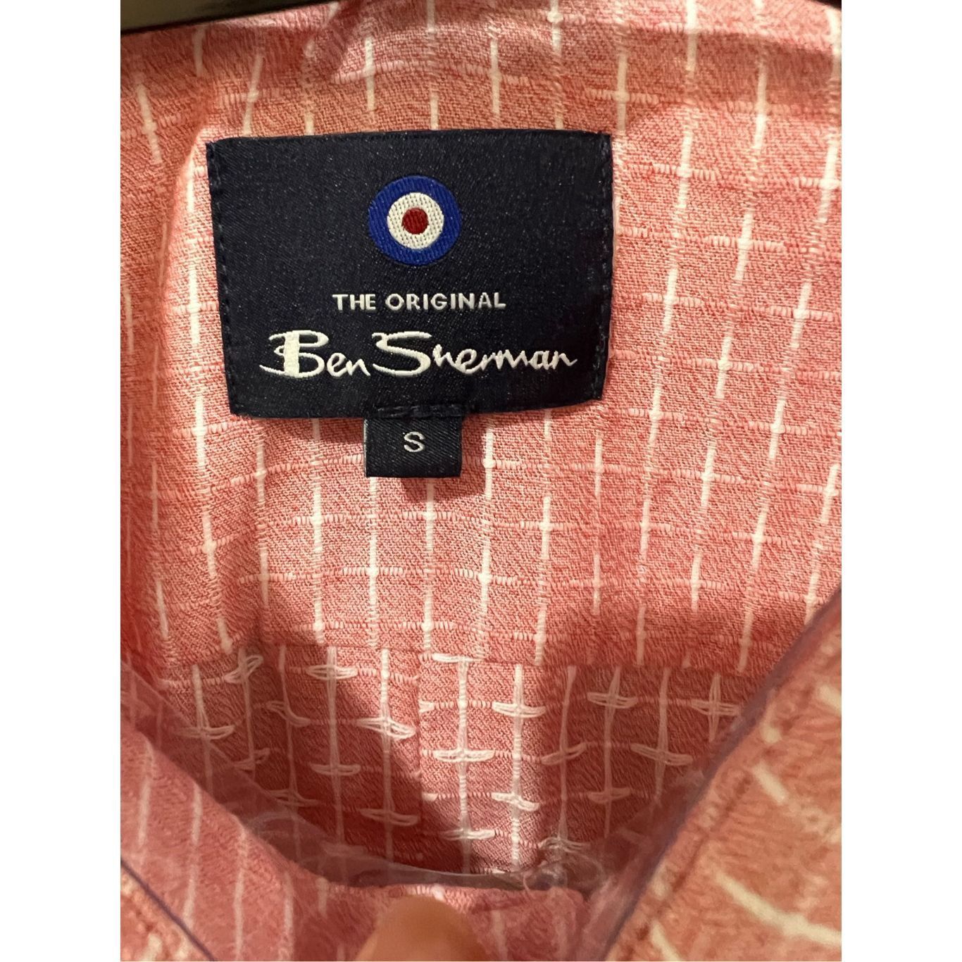 Ben Sherman Ben Sherman NWT Men's Casual Button Shirt Coral Salmon Peach Size US S / EU 44-46 / 1 - 4 Thumbnail