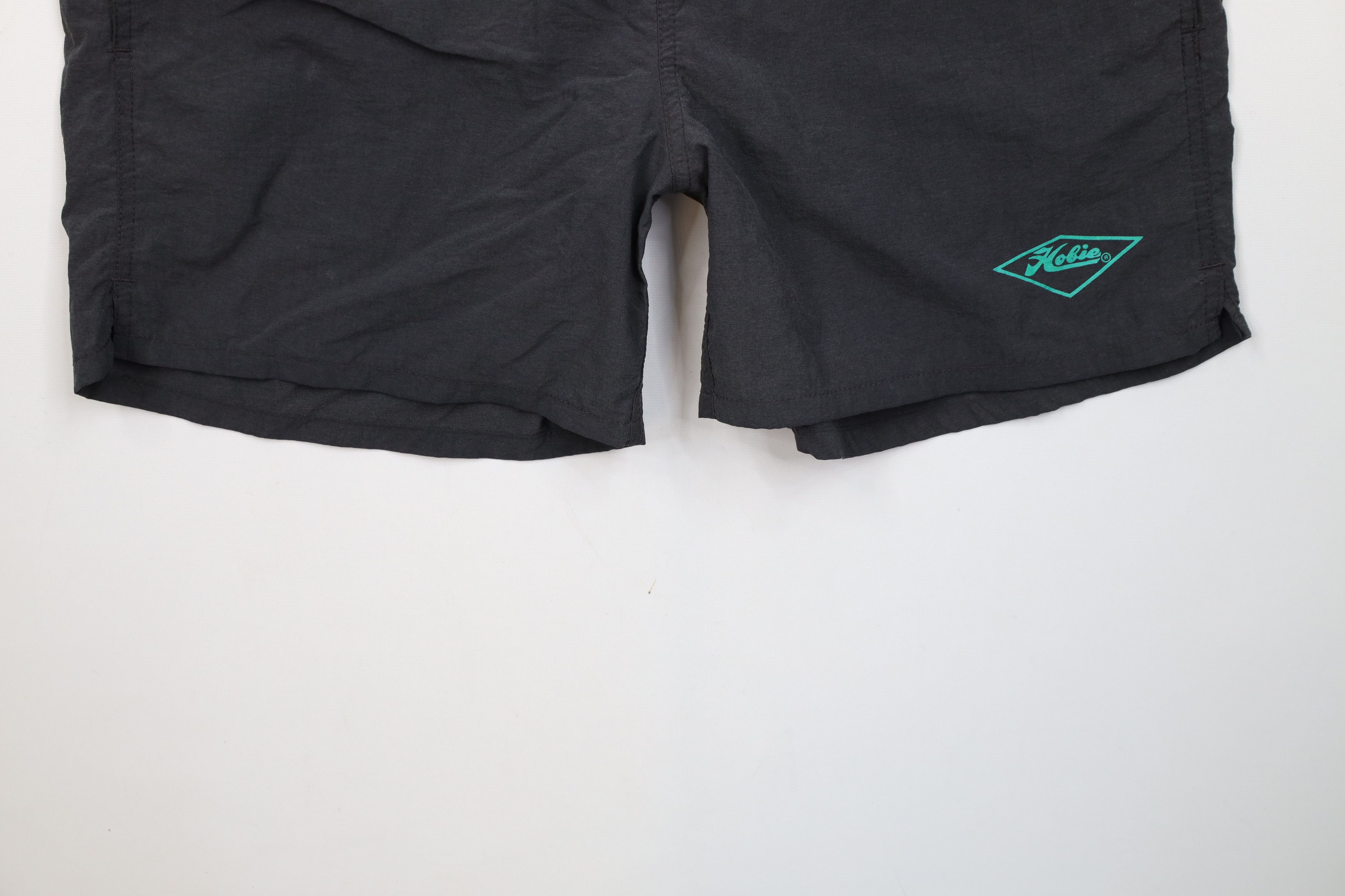 Vintage Vintage 90s Hobie Surfing Out Lined Swim Trunks Shorts Black Size US 36 / EU 52 - 4 Thumbnail