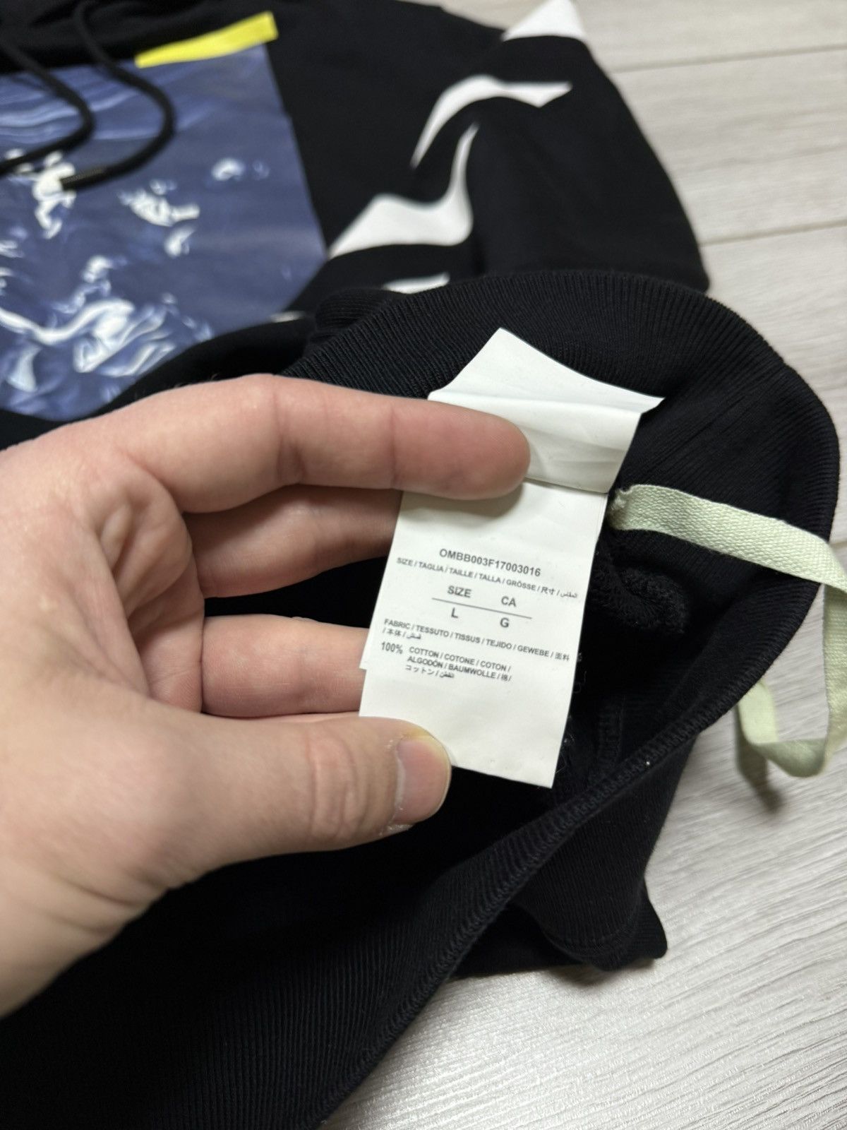 Off-White Off White Caravaggio hoodie oversize arrow tape seeing Size US L / EU 52-54 / 3 - 10 Thumbnail