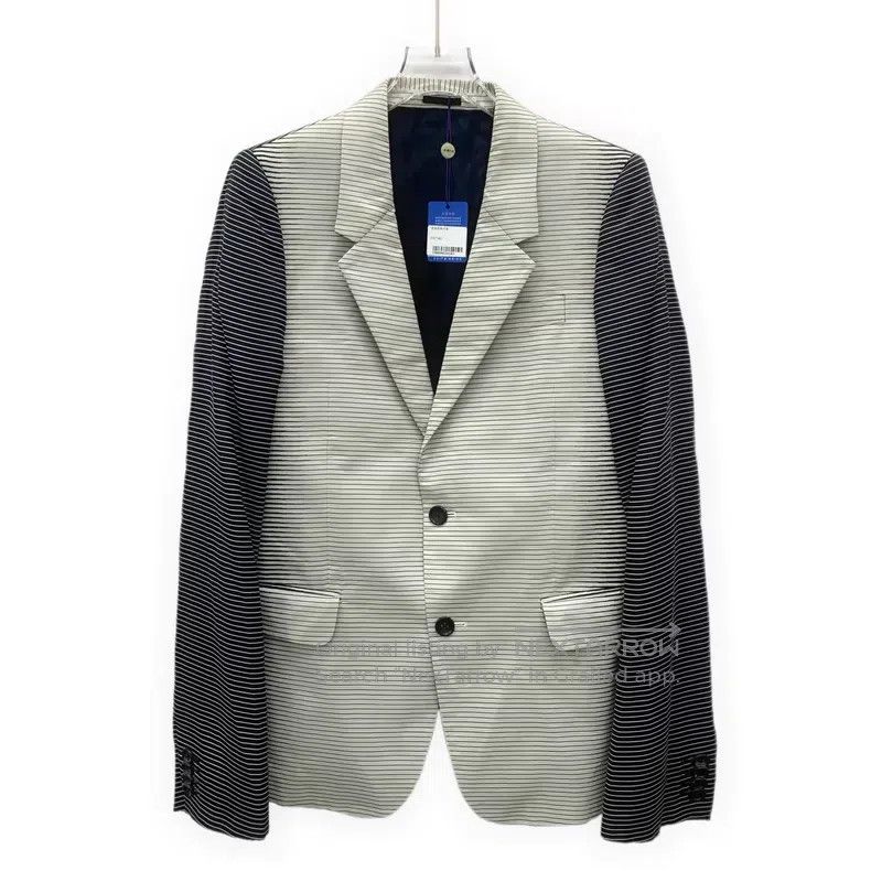 Alexander McQueen Alexander Mcqueen Colour-blocked striped mulberry silk lap Size US S / EU 44-46 / 1 - 1 Thumbnail