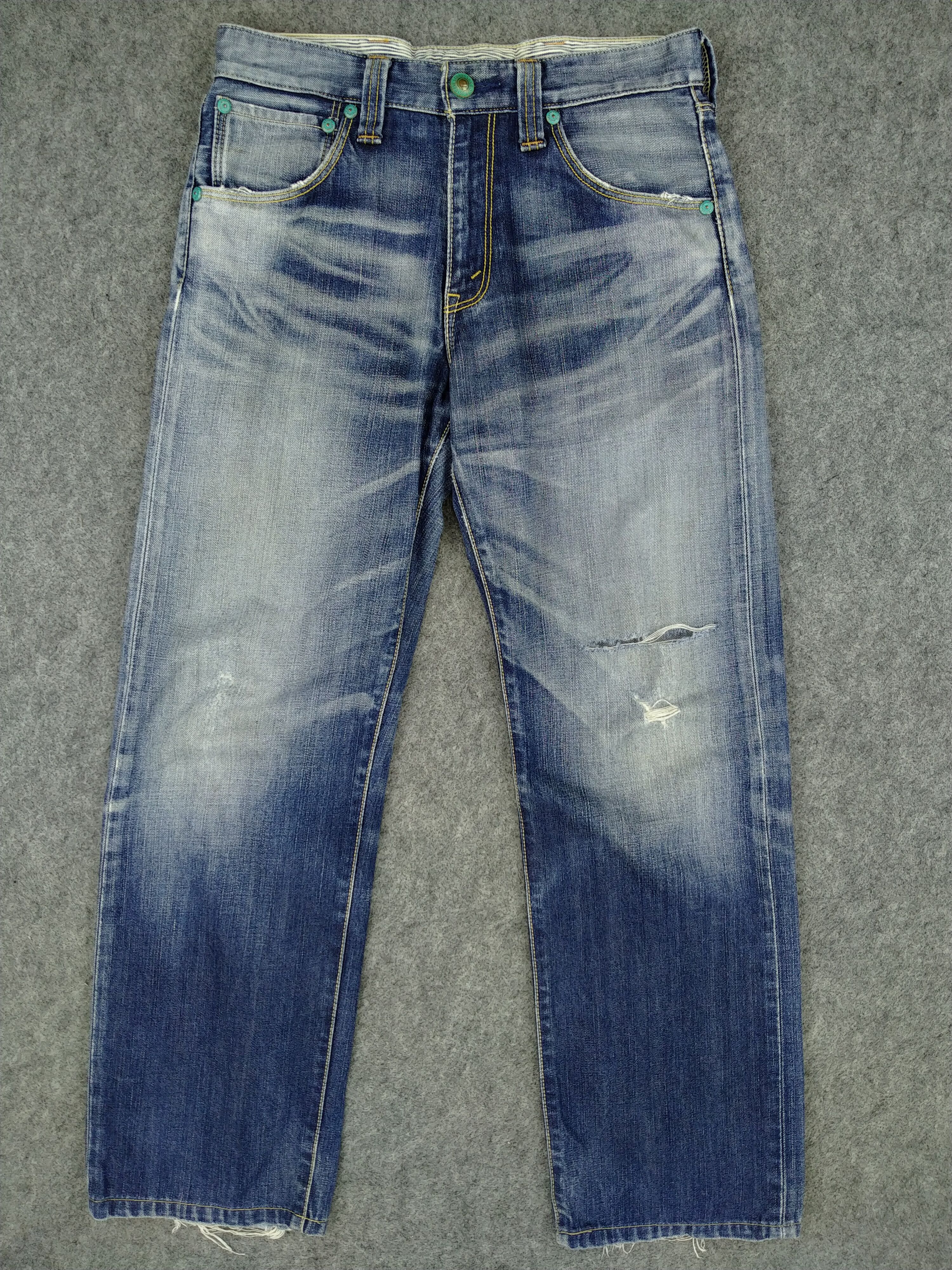 image of Distressed Denim x Hype Distressed Blue Vintage Levi's 503 31X30.5 Denim -Jn928 in Blue Distressed